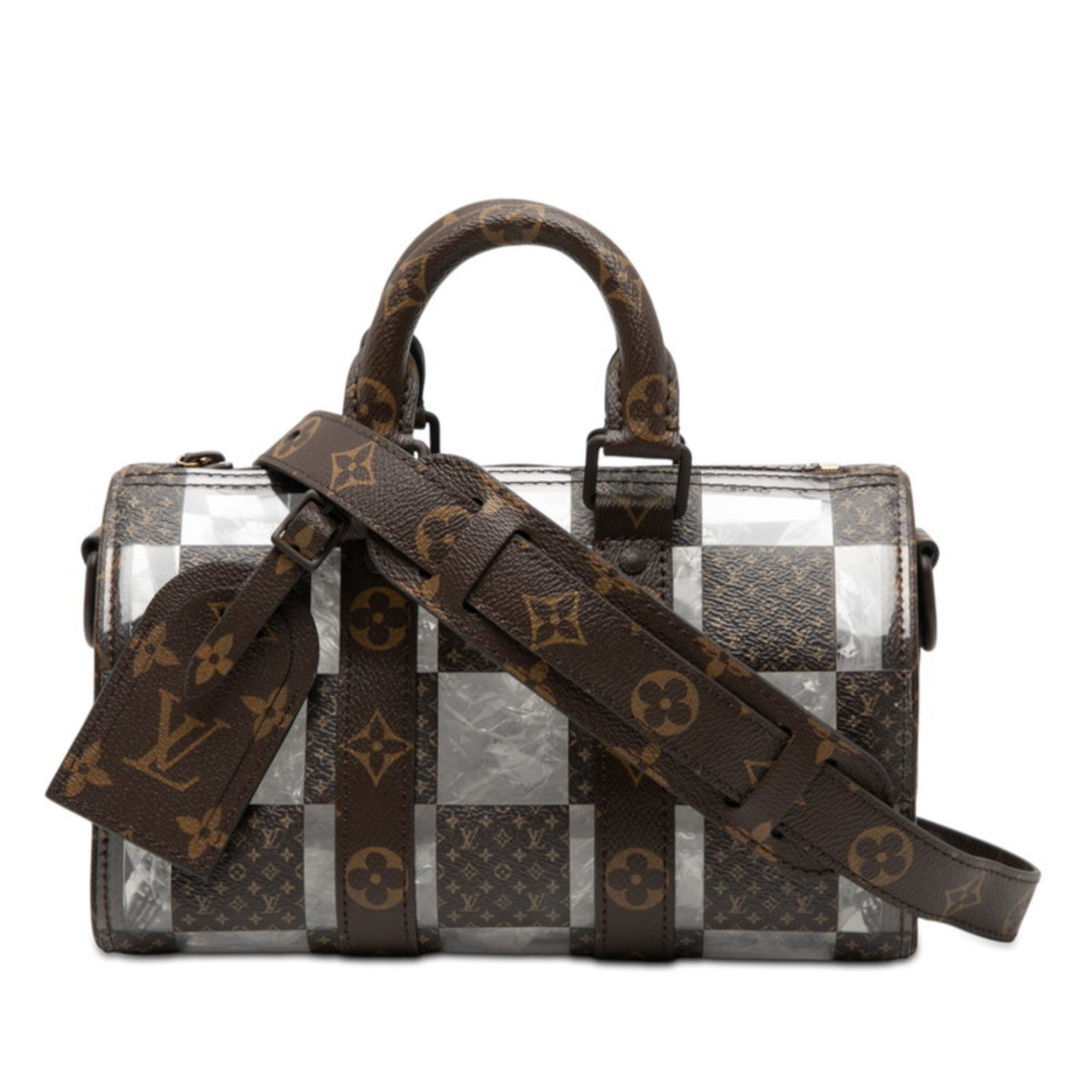 Louis Vuitton Brown Clear Pvc Vinyl Handbag Shoulder Bag (Pre-Owned)
