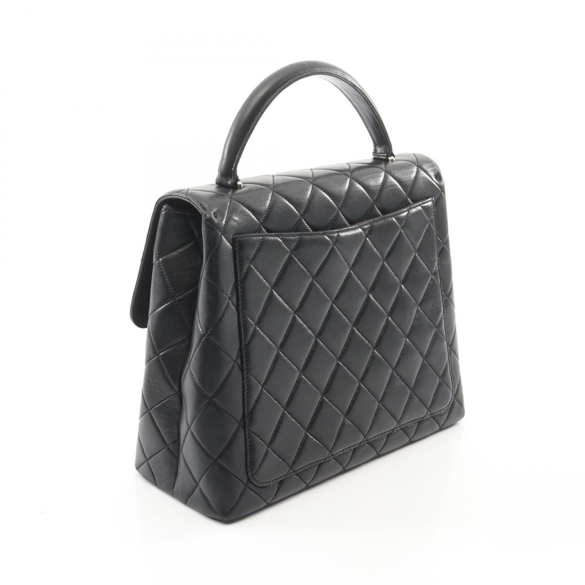 Chanel Black Leather Handbag (Pre-Owned)