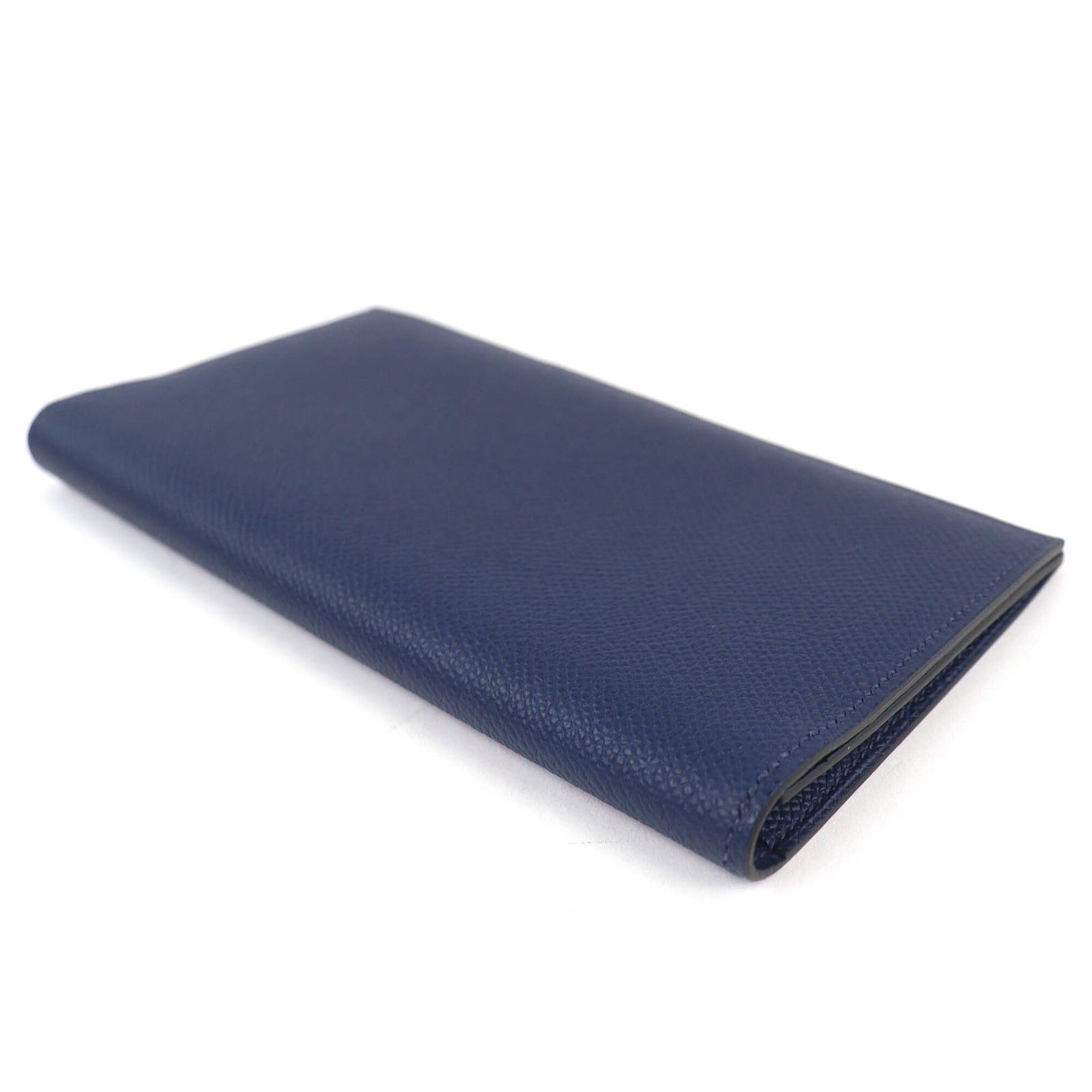 Hermes Mc2 Navy Epsom Leather Wallet (Bi-Fold) (Pre-Owned)