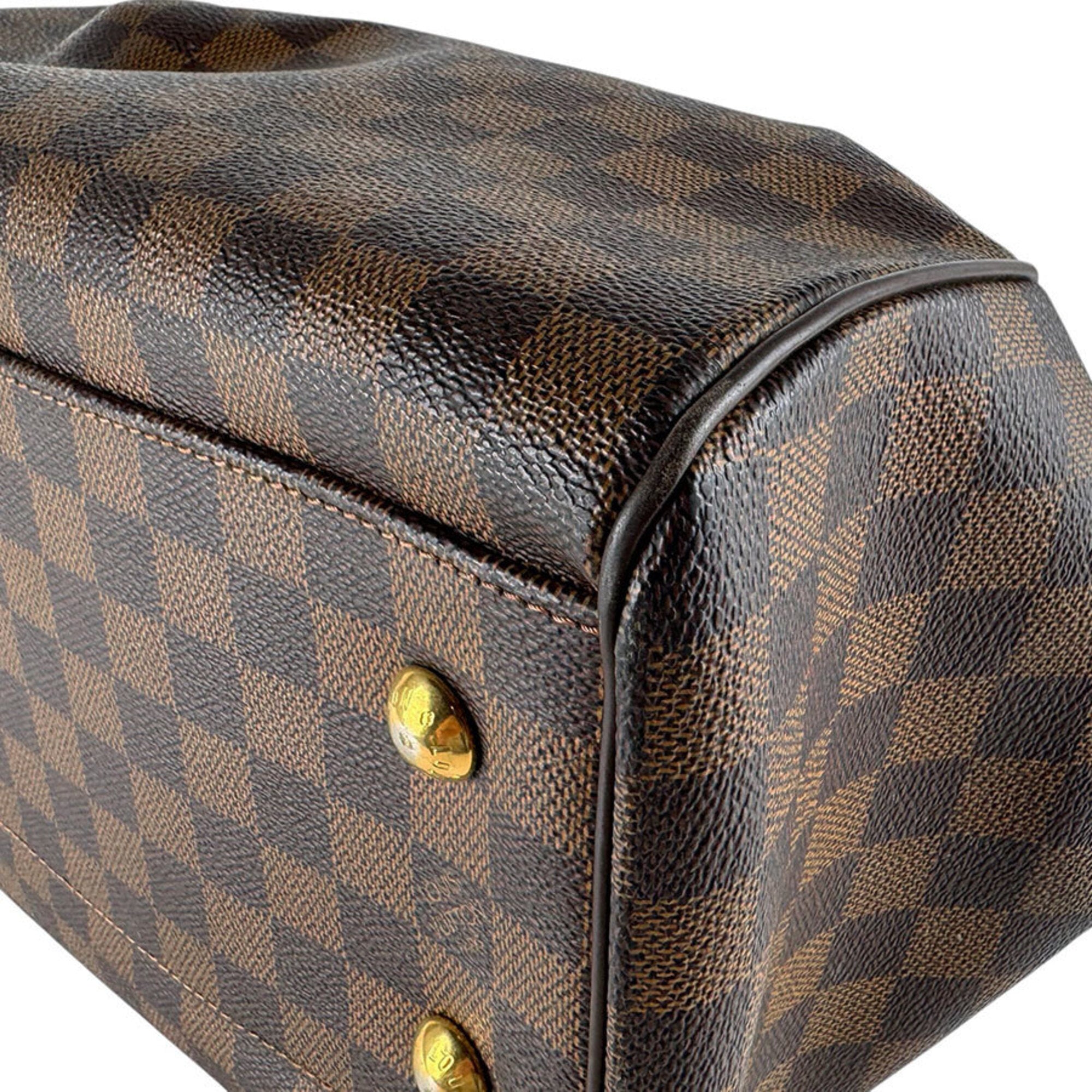 Louis Vuitton Damier Canvas Ebene Damier Canvas Handbag Shoulder Bag (Pre-Owned)