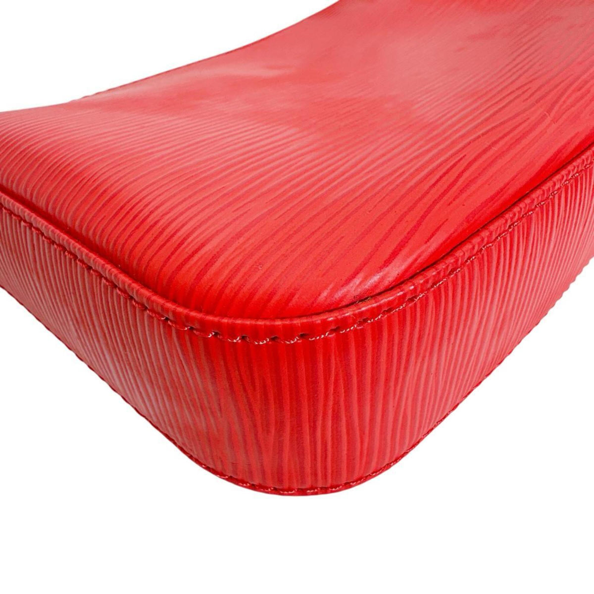 Louis Vuitton Red Color Epi Leather Pochette Pouch (Pre-Owned)