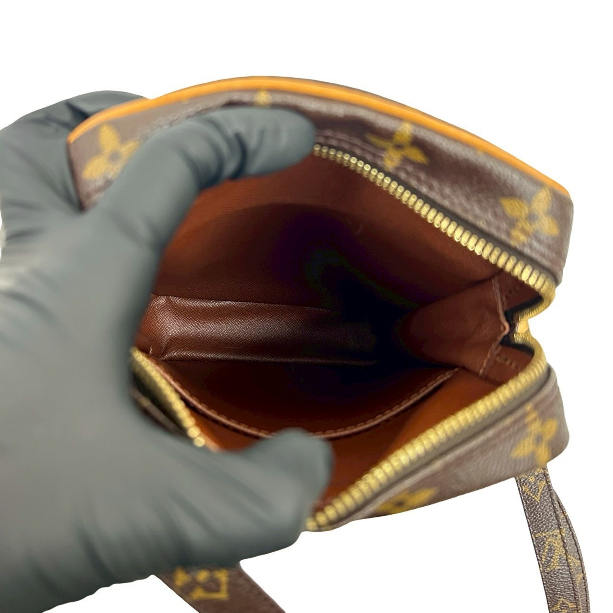 Louis Vuitton Brown Leather Pvc Pochette Shoulder Bag (Pre-Owned)