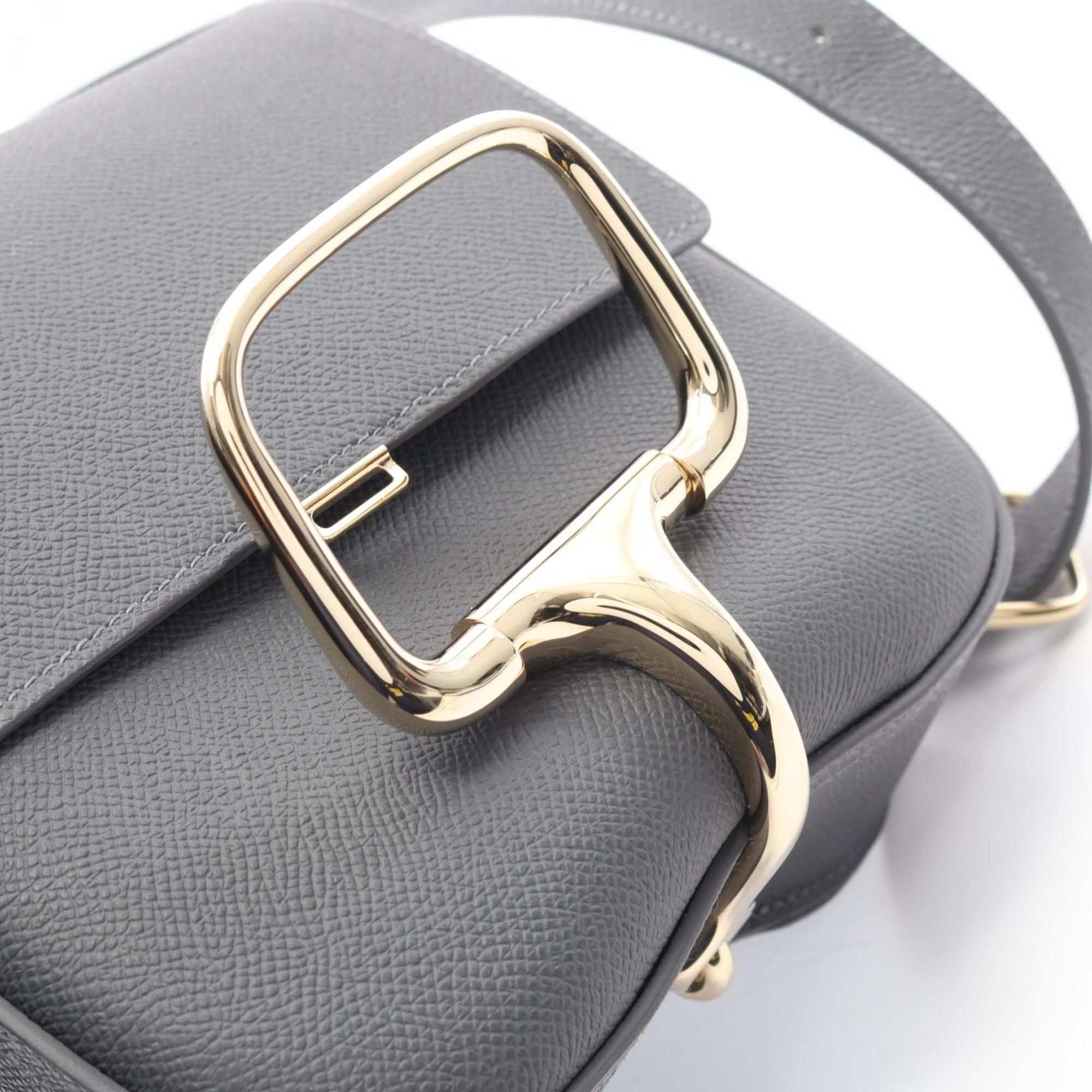 Hermes Ardoise Gray Epsom Leather Leather Shoulder Bag (Pre-Owned)
