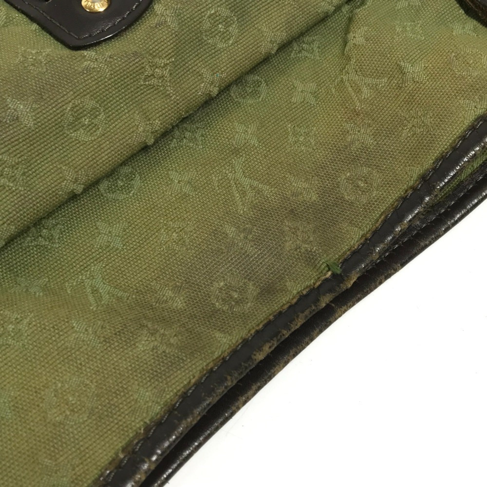 Louis Vuitton Khaki Monogram Mini Canvas Shoulder Bag (Pre-Owned)