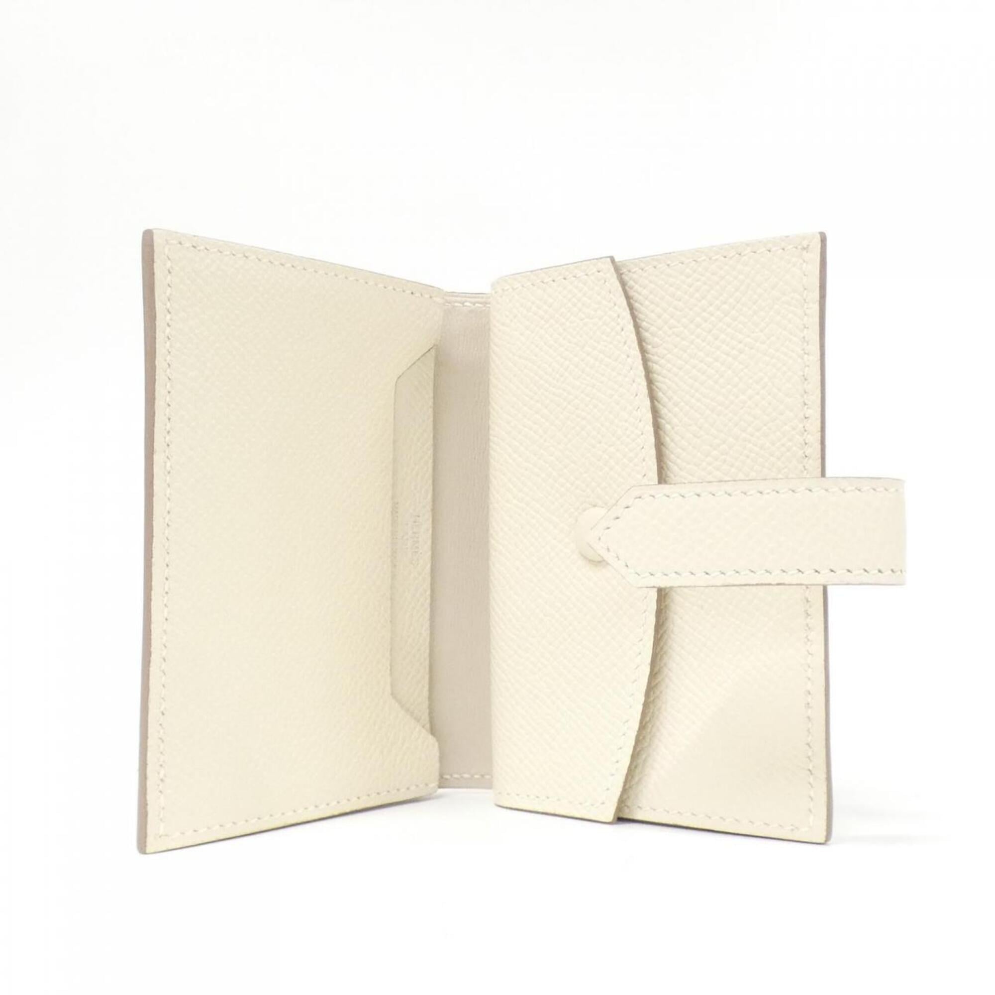 Hermes White Epsom Leather Wallet (Bi-Fold) (Pre-Owned)