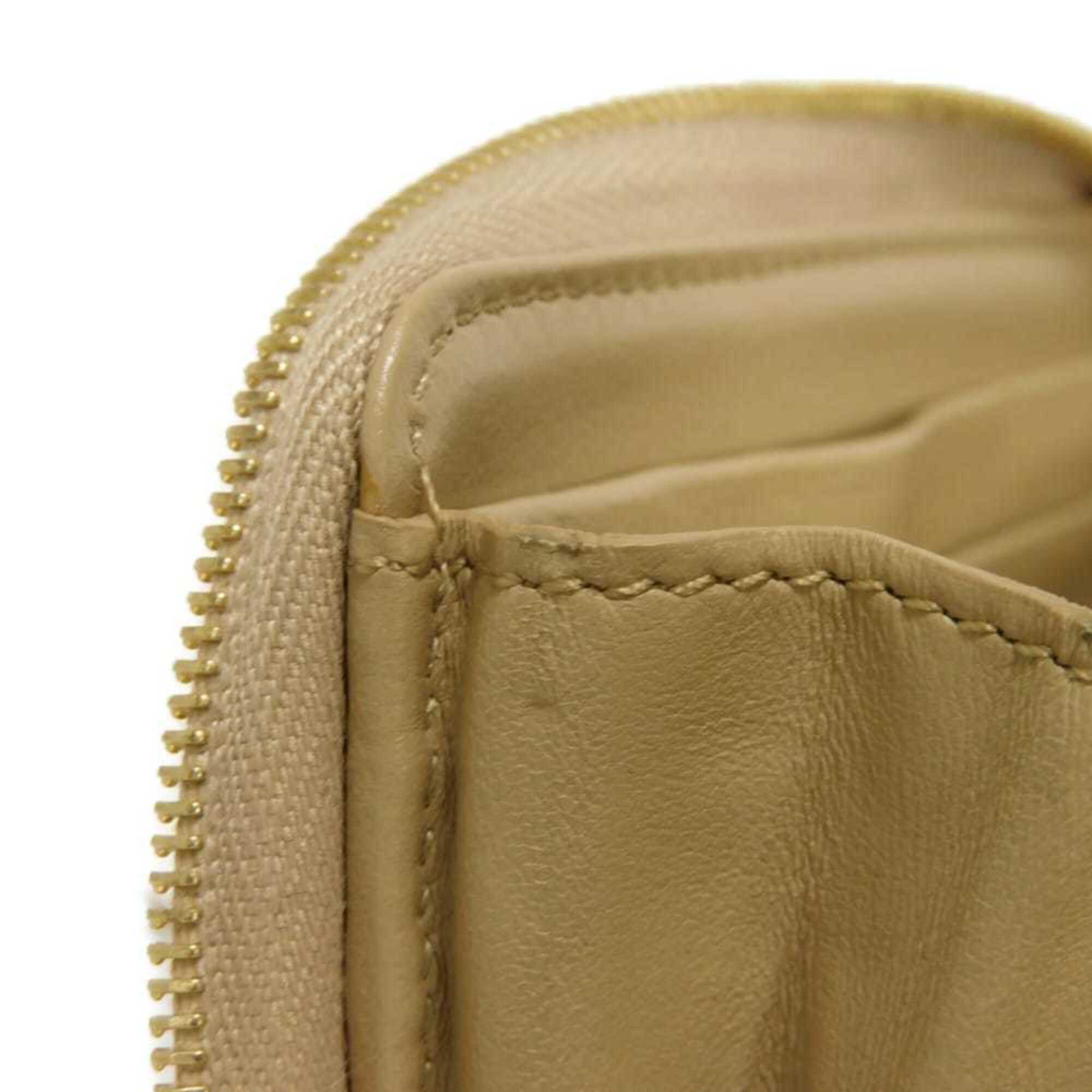 Celine Gold Metallic Gold Leather Coin Purse/Coin Case (Pre-Owned)