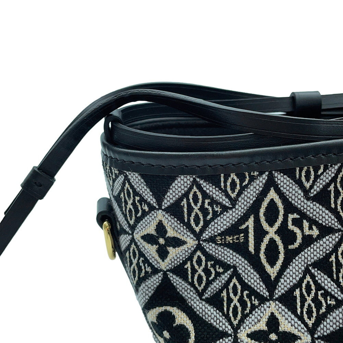 Louis Vuitton Black Noir Monogram Jacquard Handbag Shoulder Bag (Pre-Owned)
