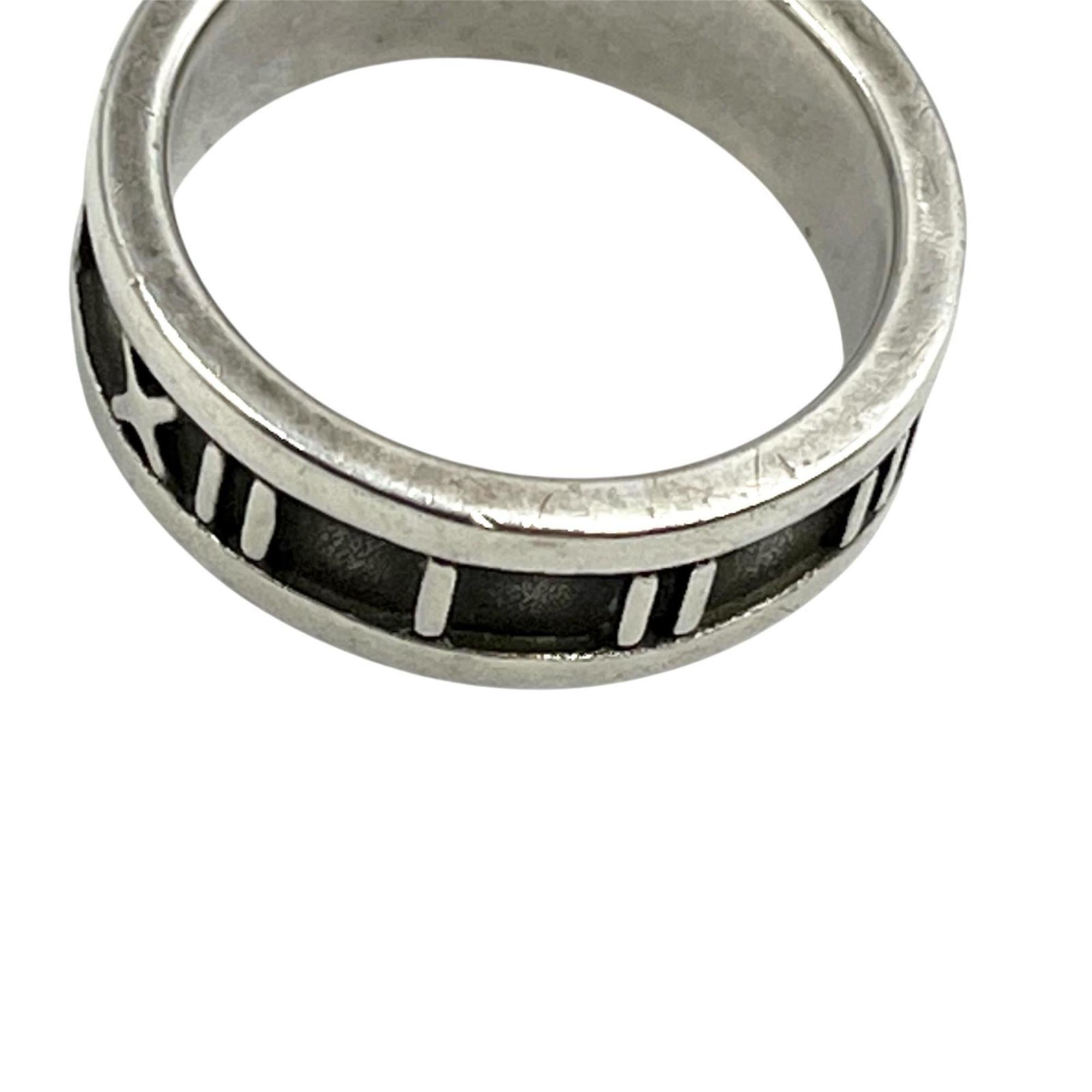 Tiffany Silver Black Silver 925 Band Ring (Pre-Owned)