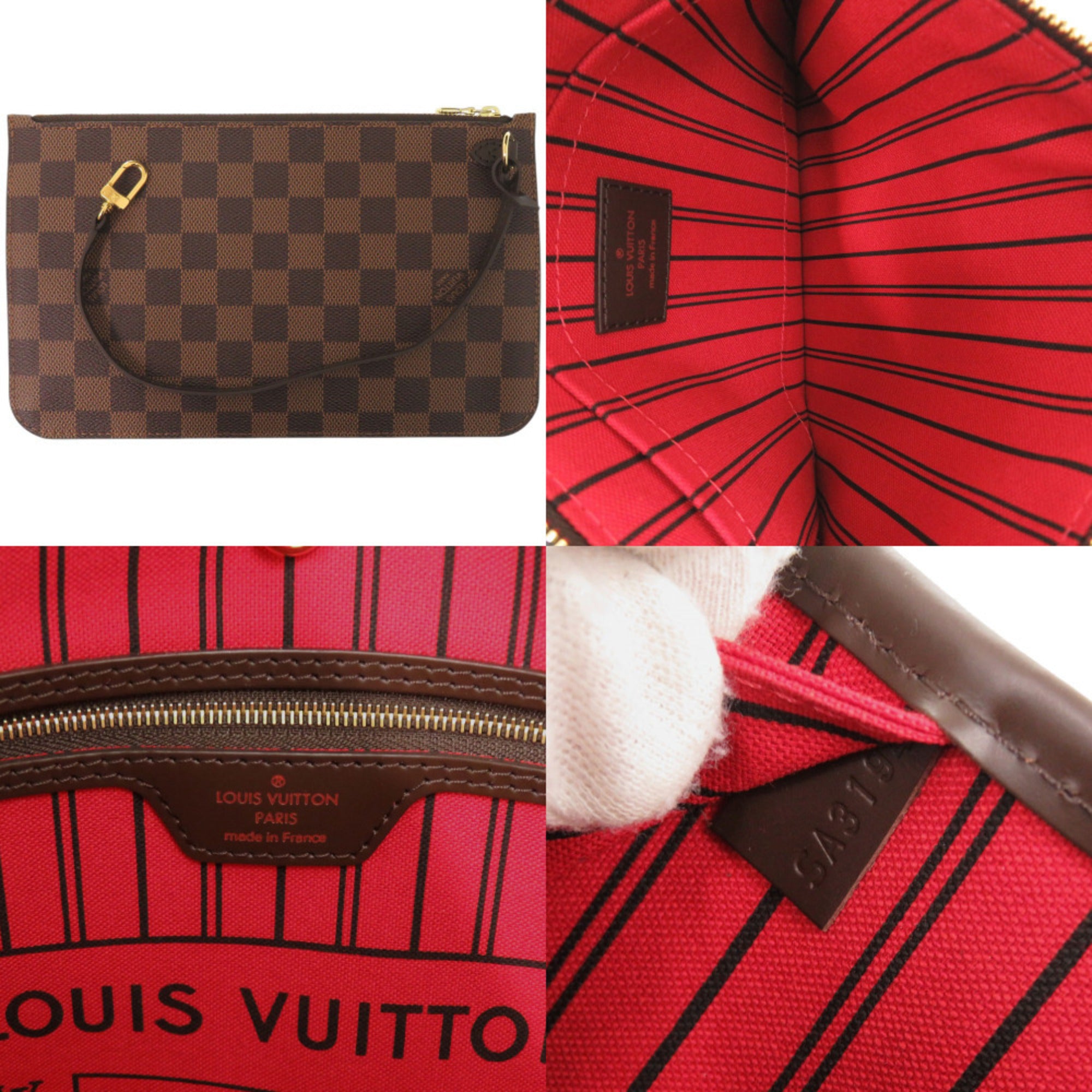 Louis Vuitton Cerise Damier Canvas Damier Canvas Handbag Tote Bag (Pre-Owned)