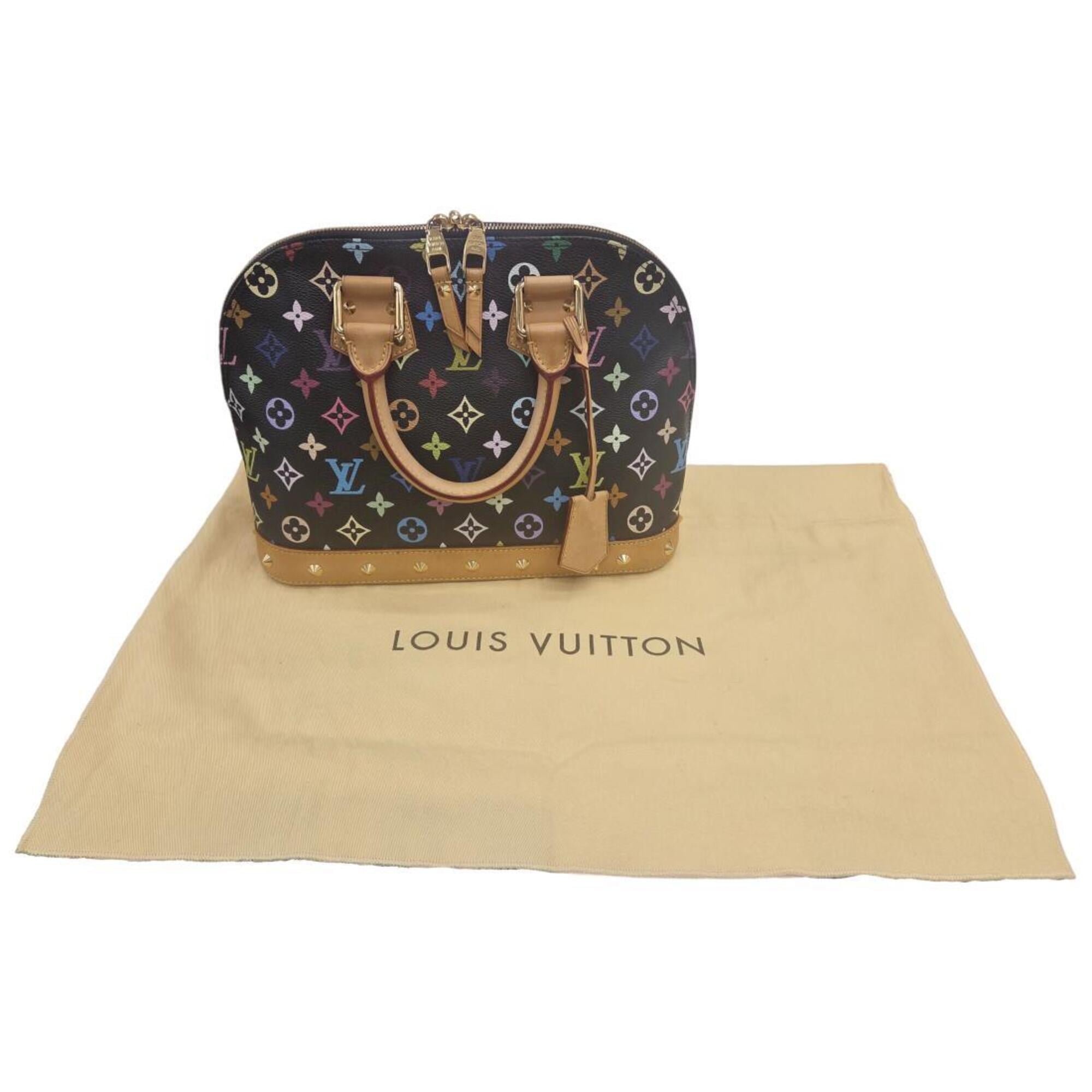 Louis Vuitton Multi-Color Noir Monogram Handbag (Pre-Owned)