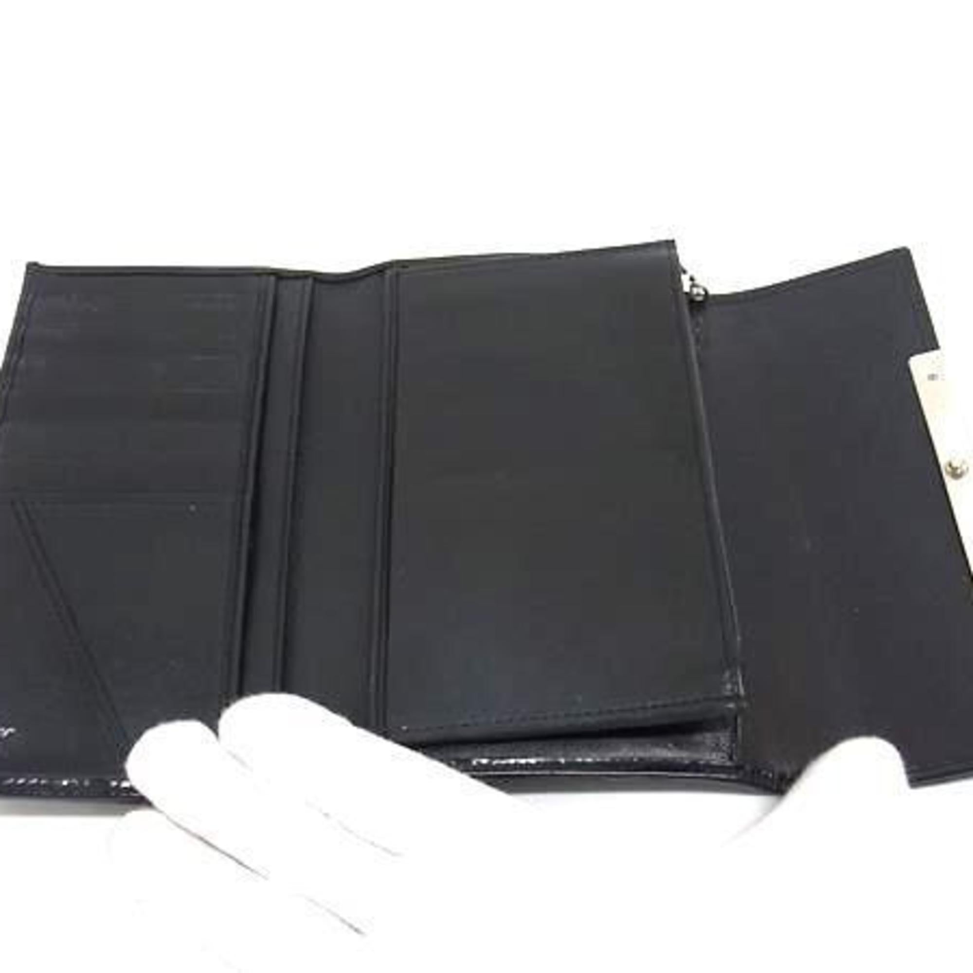 Cartier Black Patent Leather Wallet (Tri-Fold) (Pre-Owned)