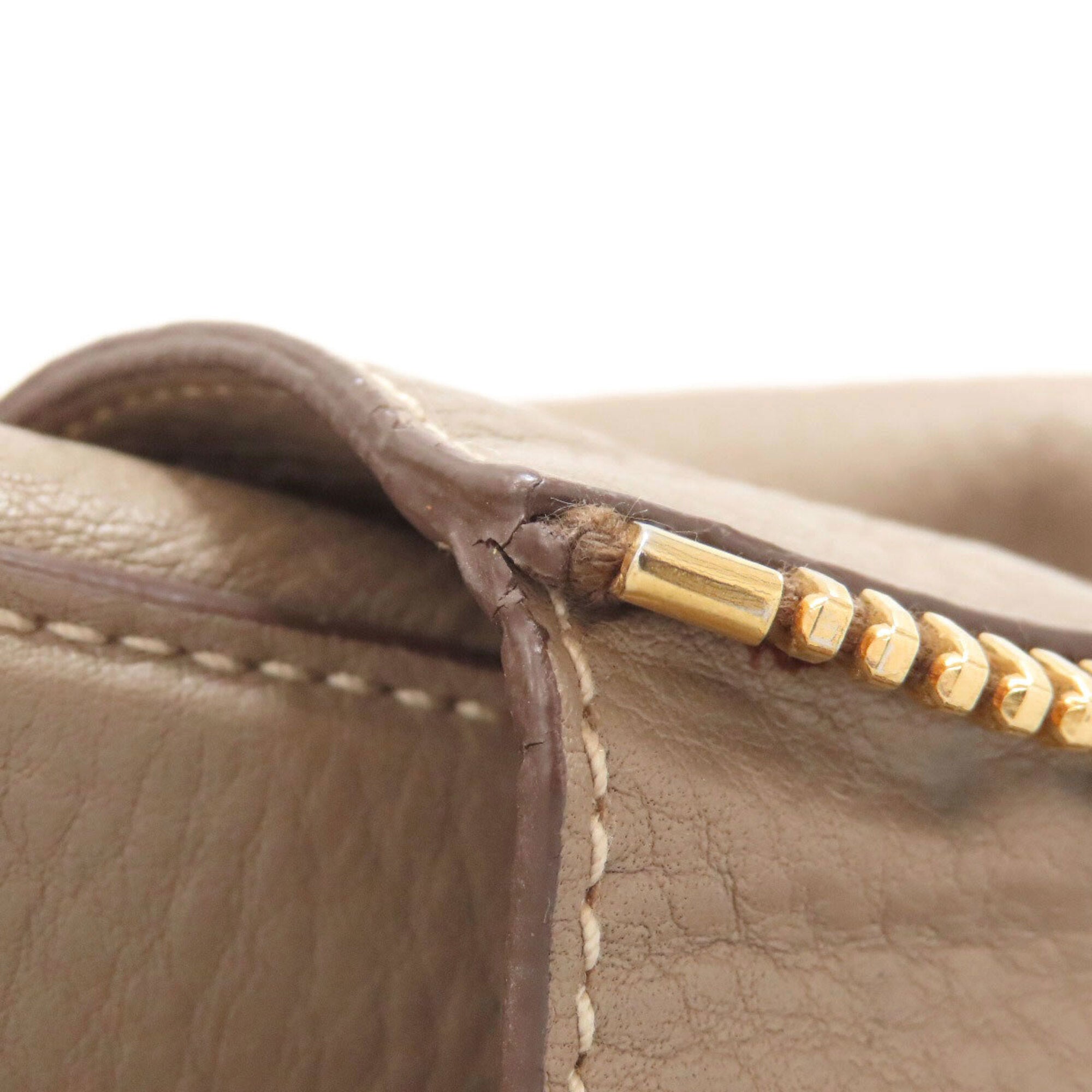 Prada Brown Leather Tote Bag (Pre-Owned)