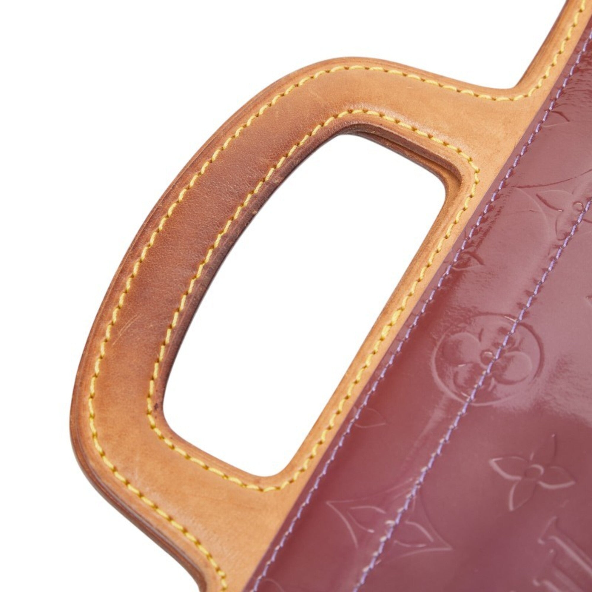 Louis Vuitton Purple Patent Leather Leather Tote Bag (Pre-Owned)
