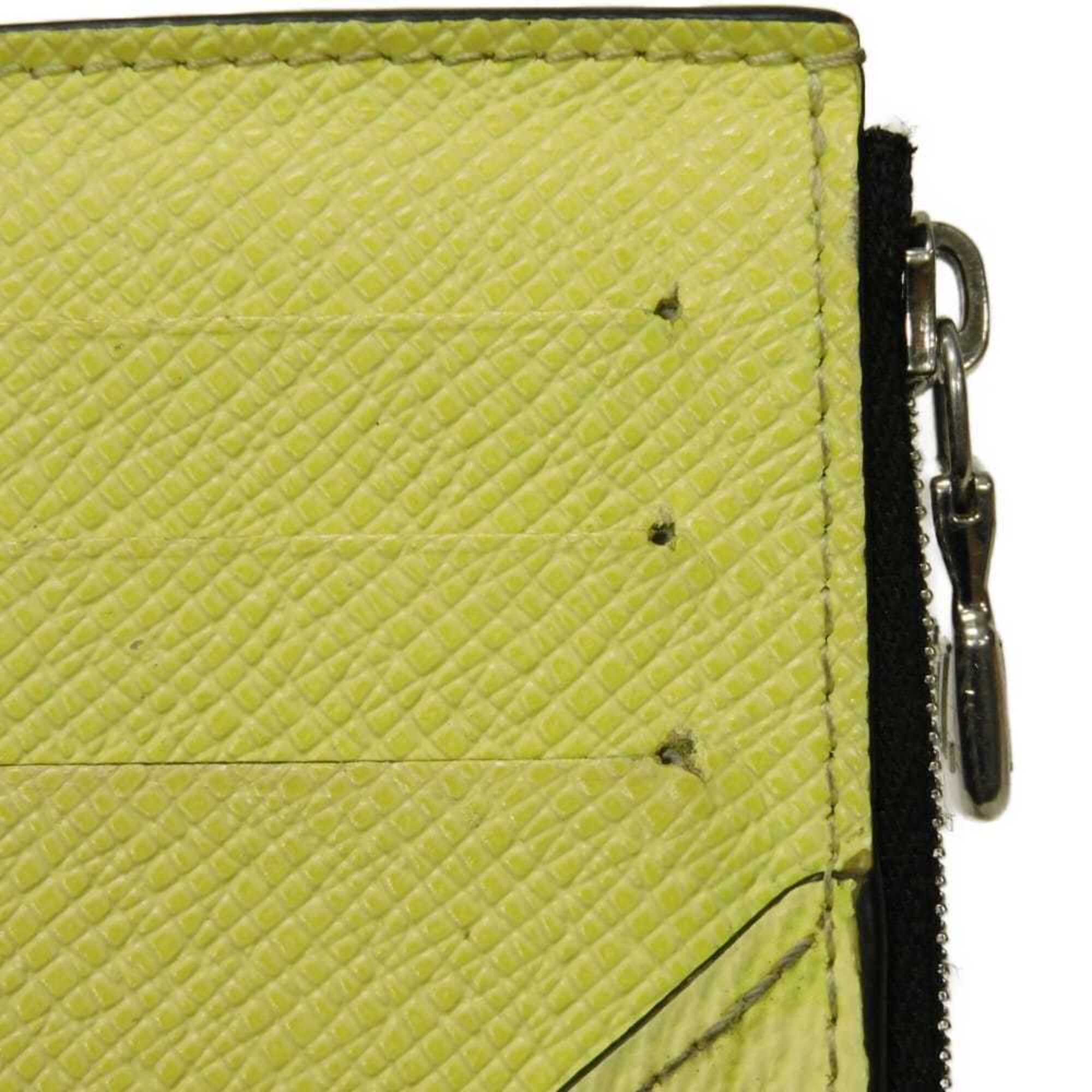 Louis Vuitton Yellow Taigarama Coin Purse/Coin Case (Pre-Owned)