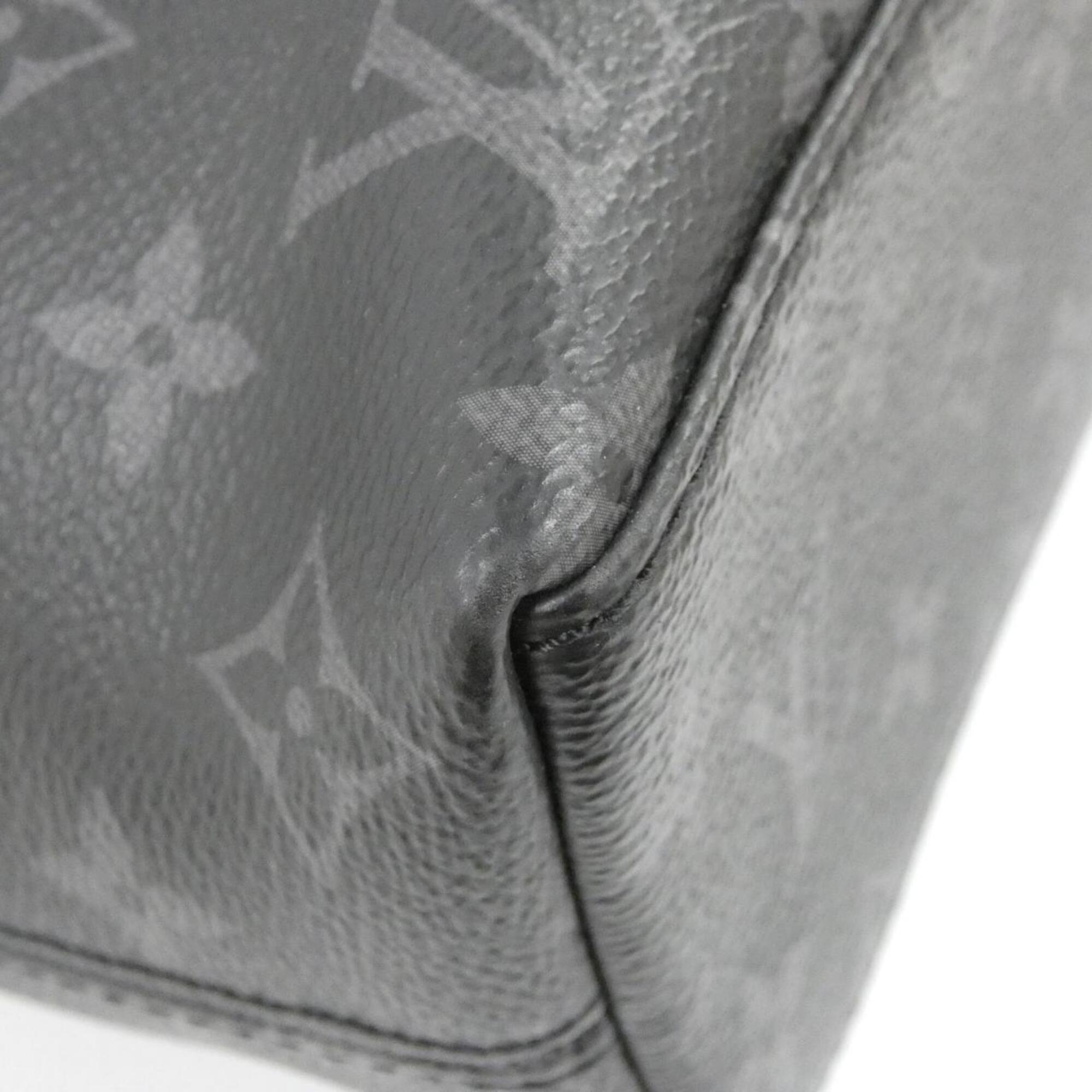 Louis Vuitton Monogram Eclipse Black Coated Canvas Briefcase Handbag (Pre-Owned)