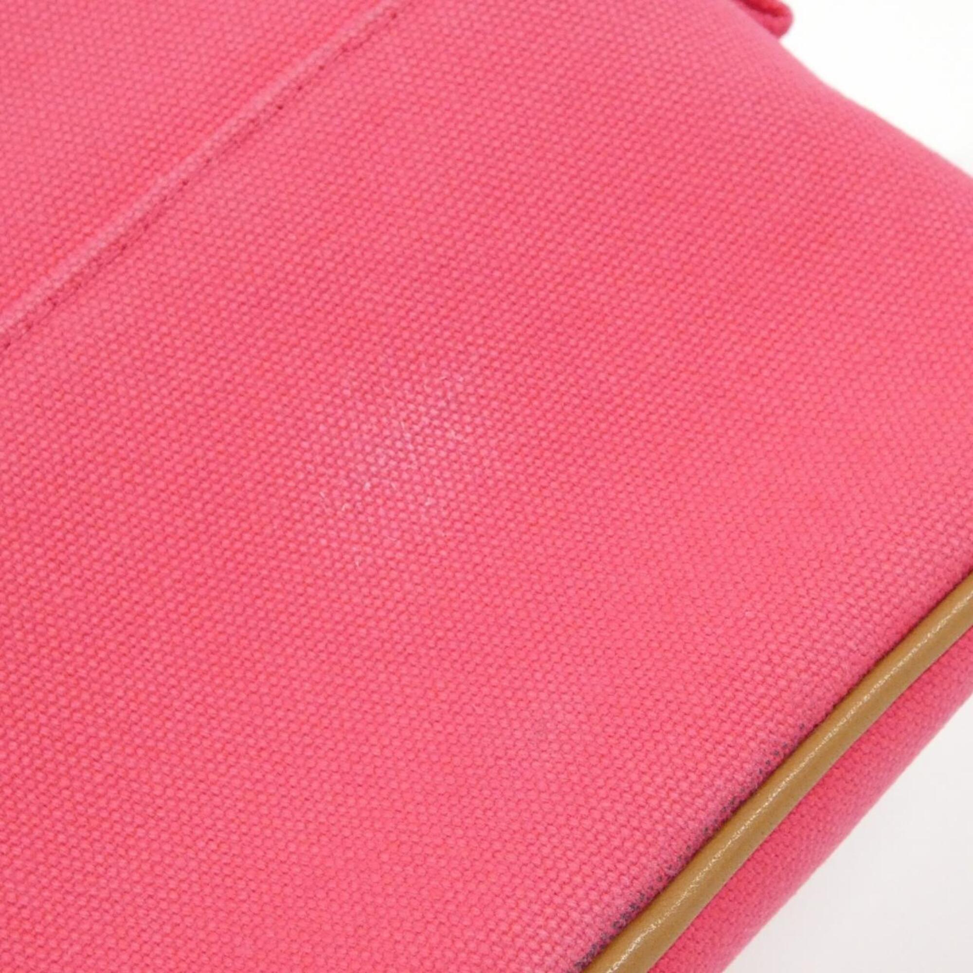 Hermes Pink Canvas Handbag Pouch (Pre-Owned)