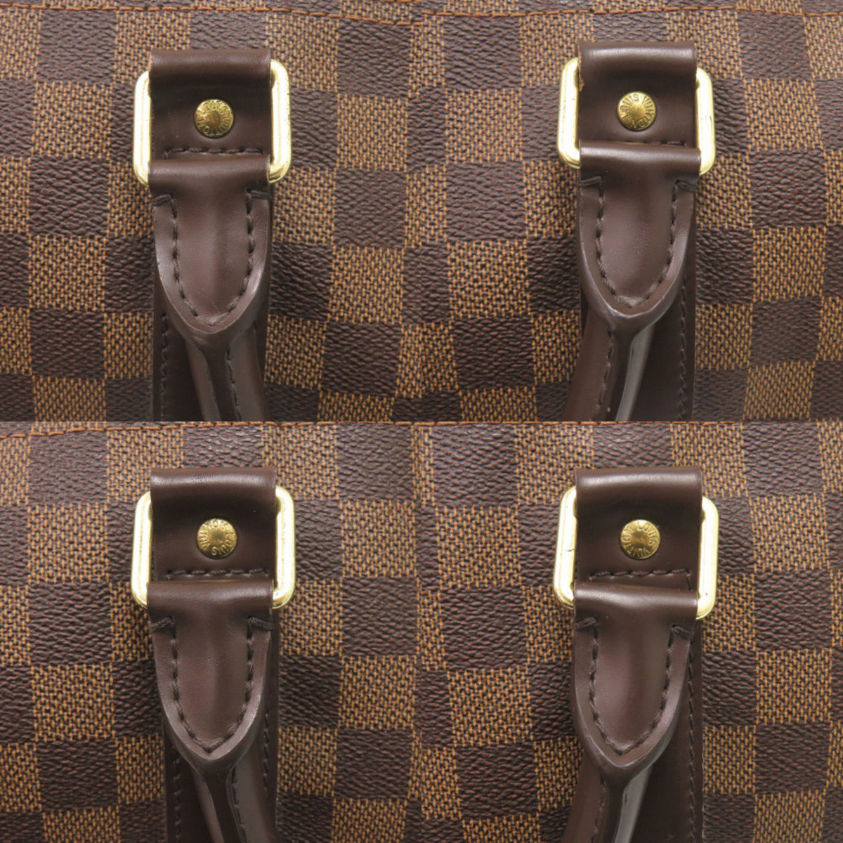 Louis Vuitton Damier Brown Damier Canvas Boston Bag (Pre-Owned)