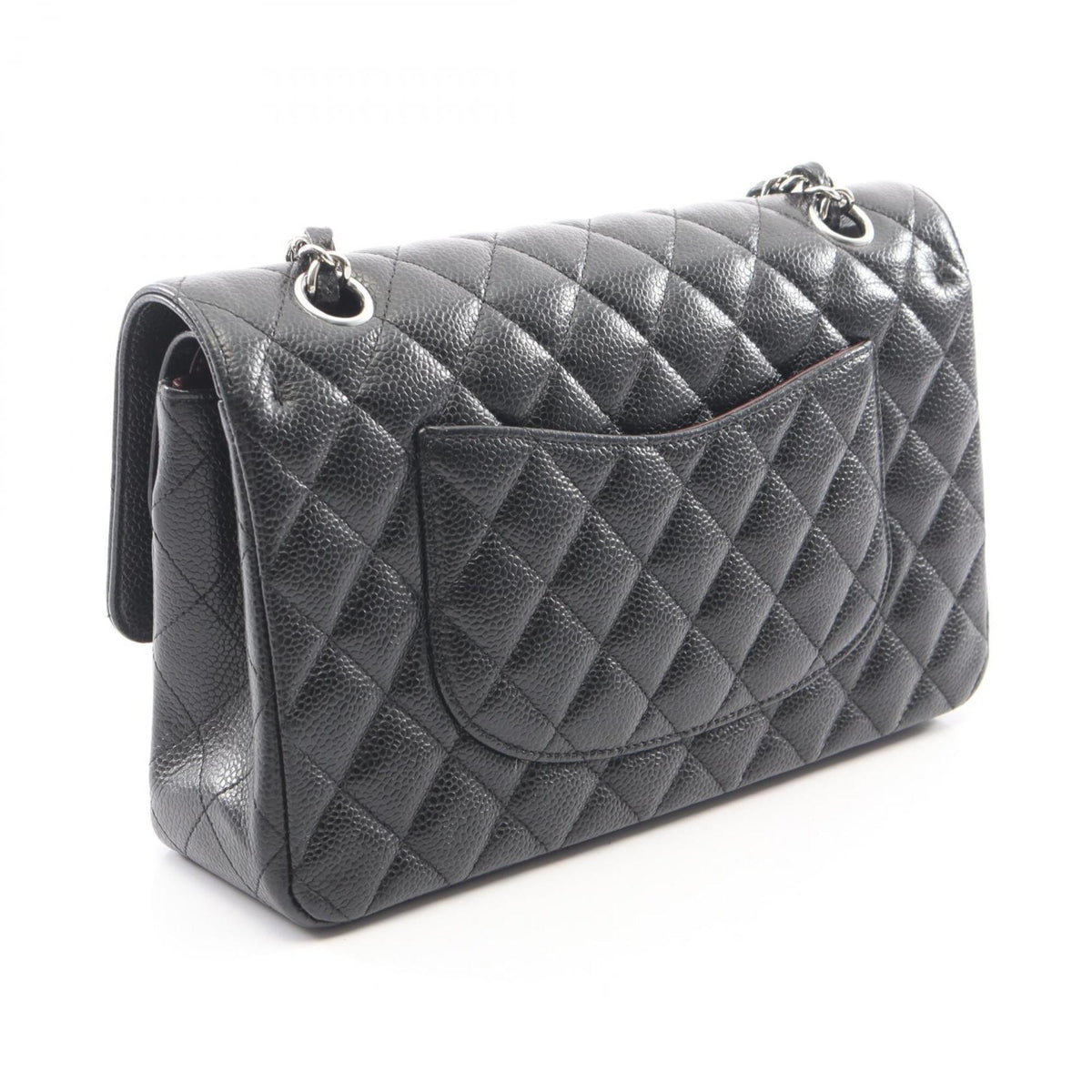 Chanel Black Grained Calfskin Handbag Shoulder Bag (Pre-Owned)