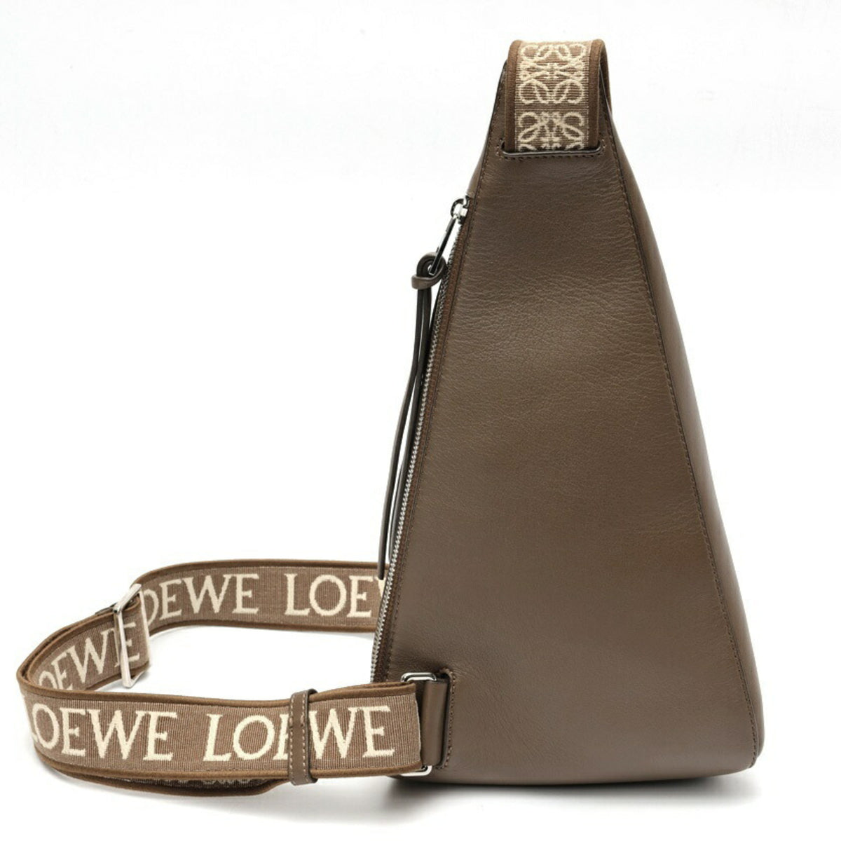 Loewe Anton Brown Leather Shoulder Bag (Pre-Owned)