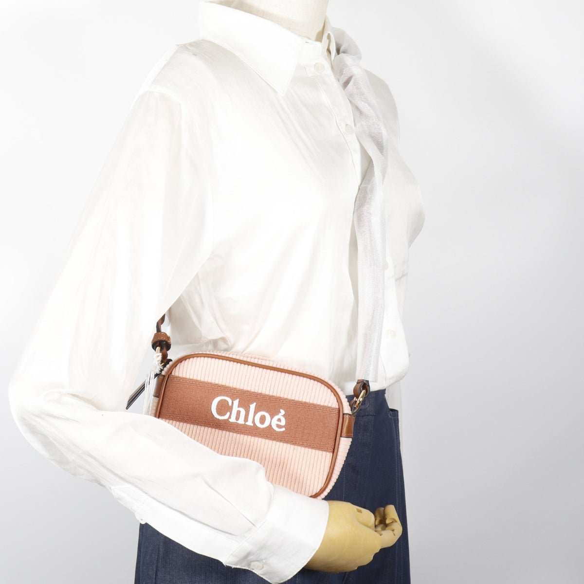 Chloé Pink Cord Shoulder Bag (Pre-Owned)