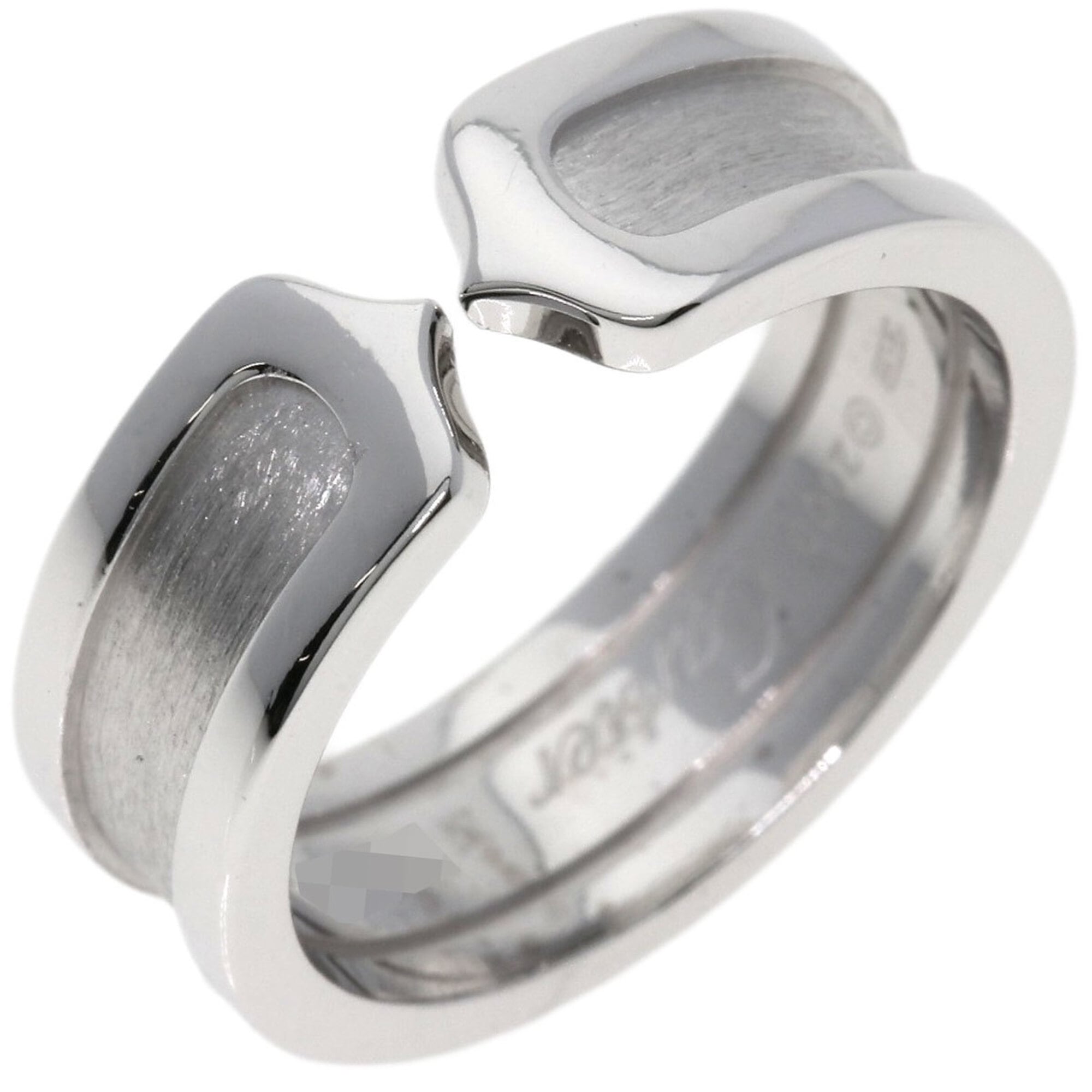 Cartier C2 White Gold (18K) Band Ring (Pre-Owned)