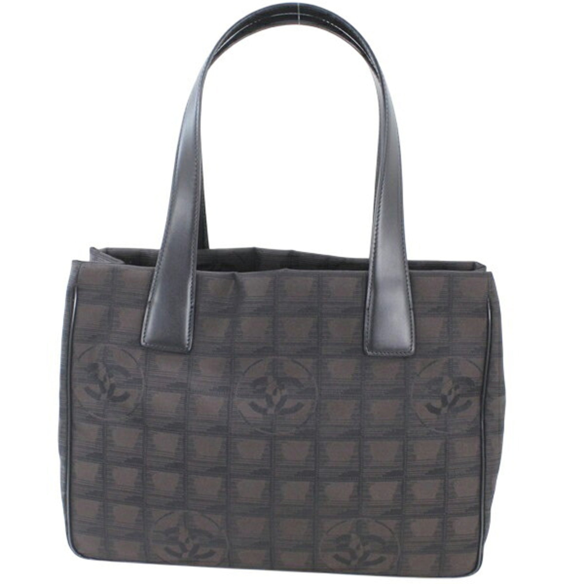 Chanel Brown Dark Brown New Travel Line Handbag Tote Bag (Pre-Owned)