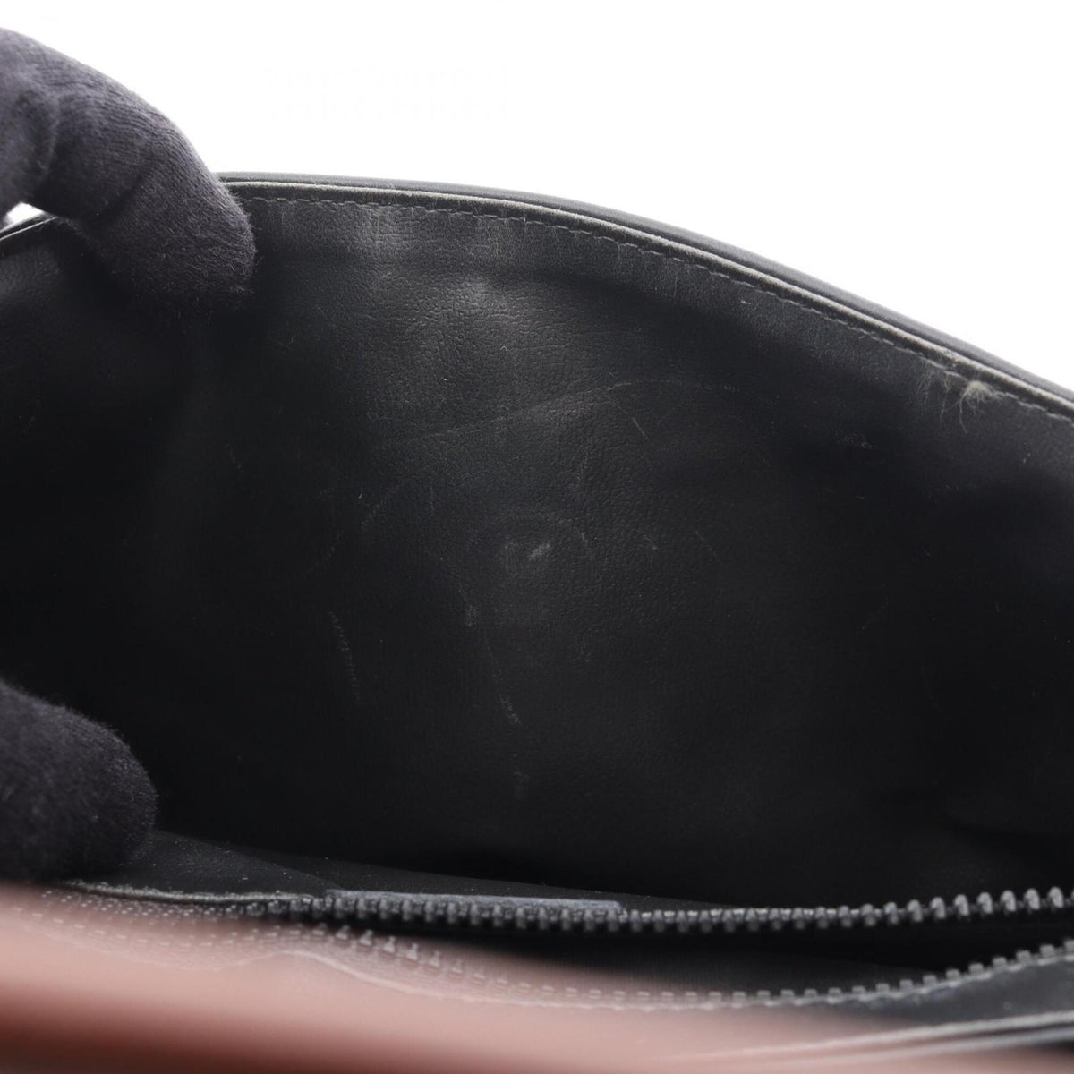 Celine Black Brown Leather Handbag Shoulder Bag (Pre-Owned)