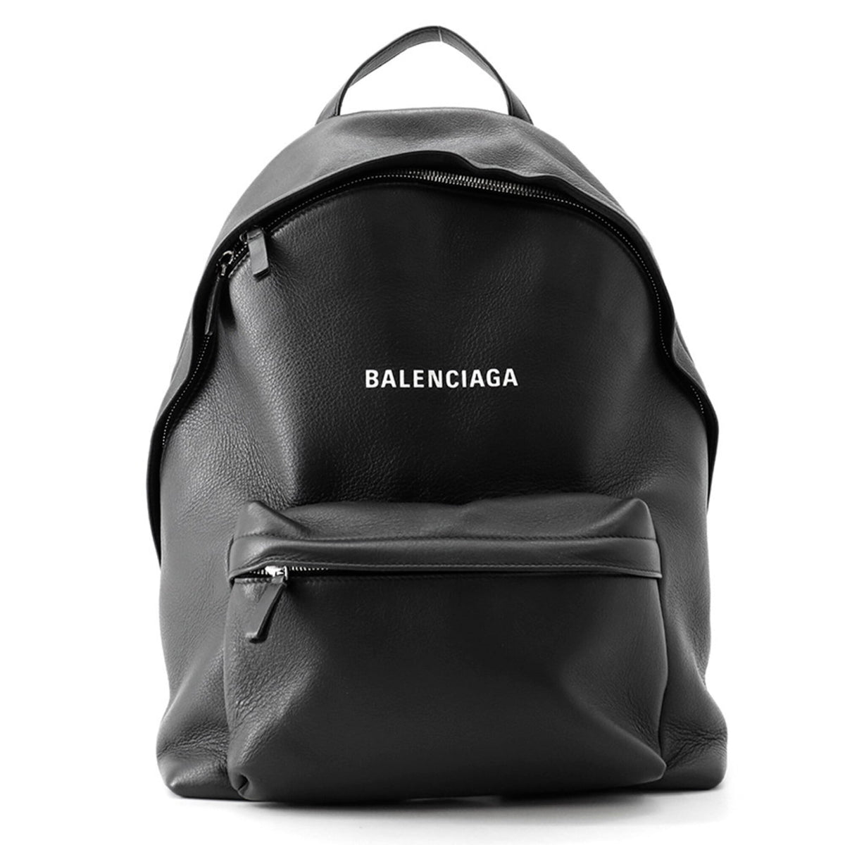 Balenciaga Black Leather Backpack Handbag (Pre-Owned)