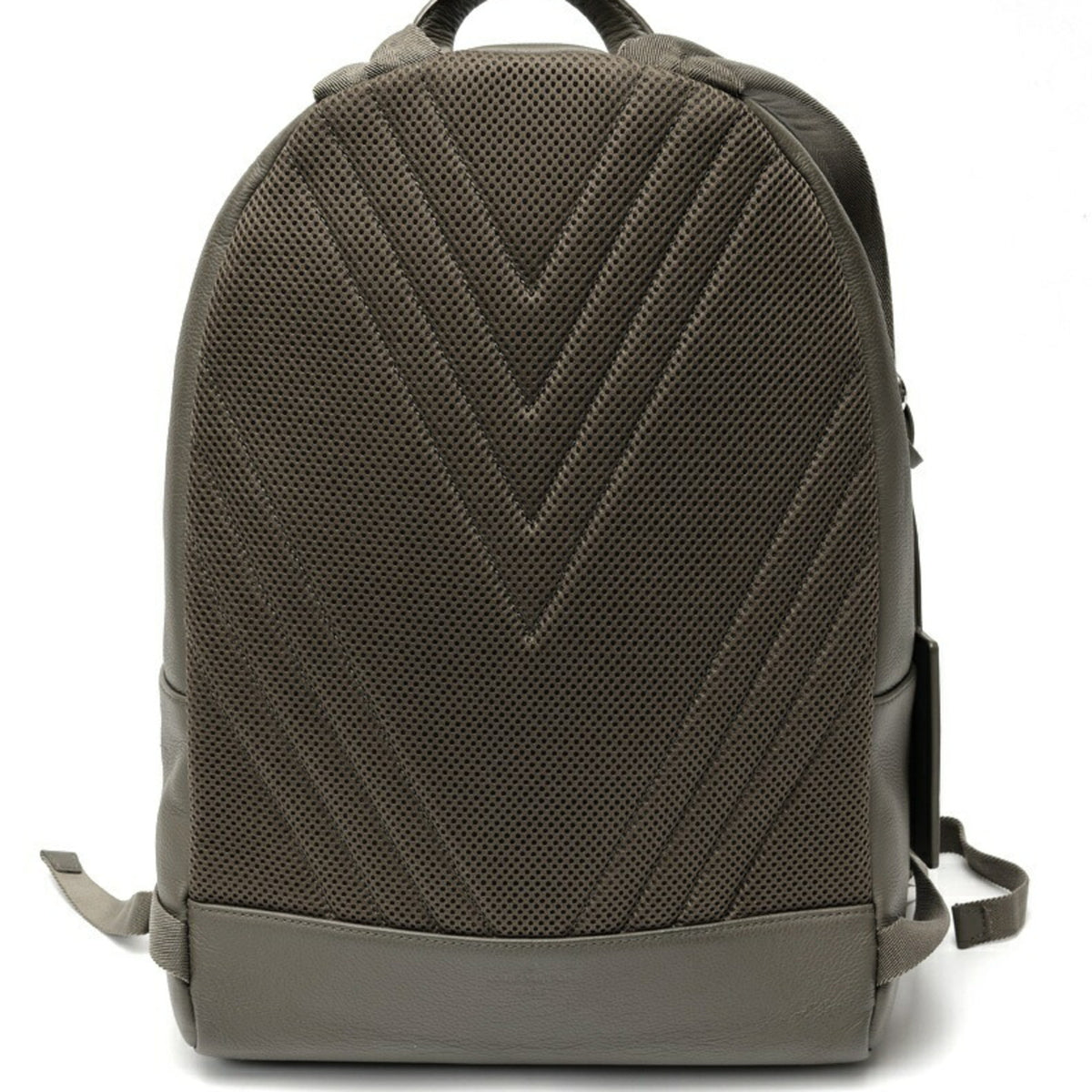 Louis Vuitton Khaki Leather Backpack (Pre-Owned)