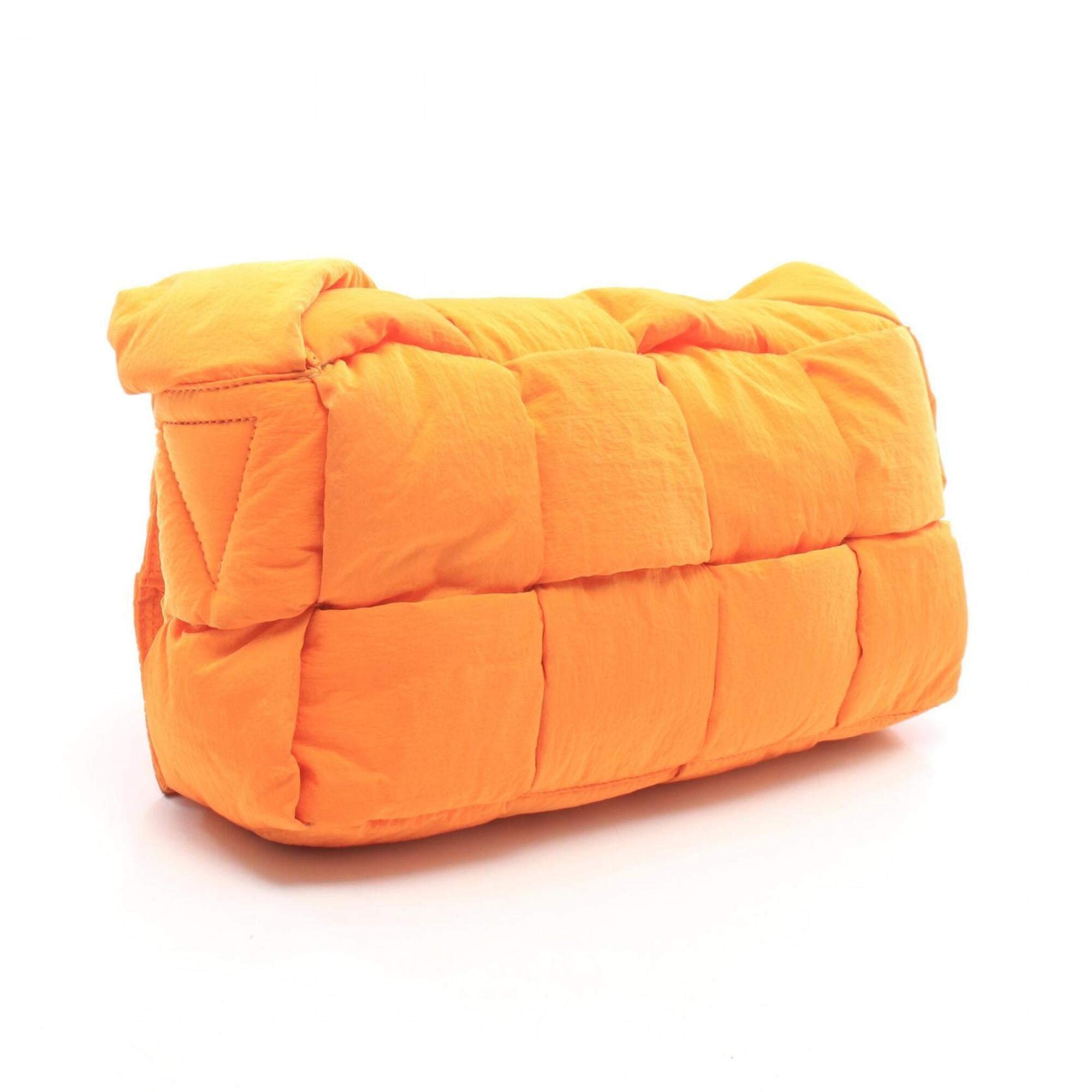 Bottega Veneta Orange Nylon Fanny Pack Handbag (Pre-Owned)