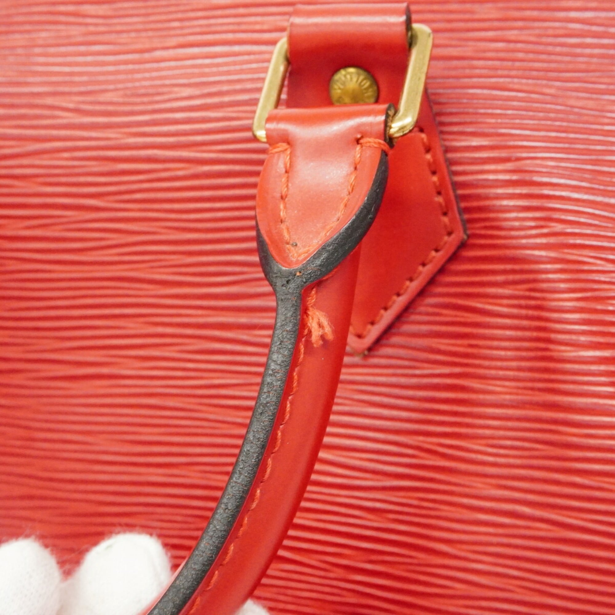 Louis Vuitton Castilian Red Handbag (Pre-Owned)