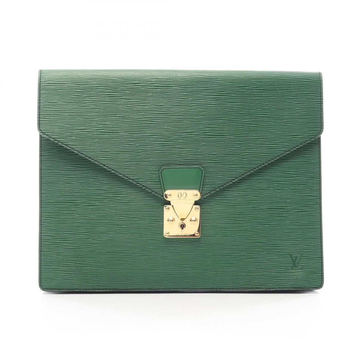Louis Vuitton Borneo Green Green Epi Leather Clutch Bag (Pre-Owned)