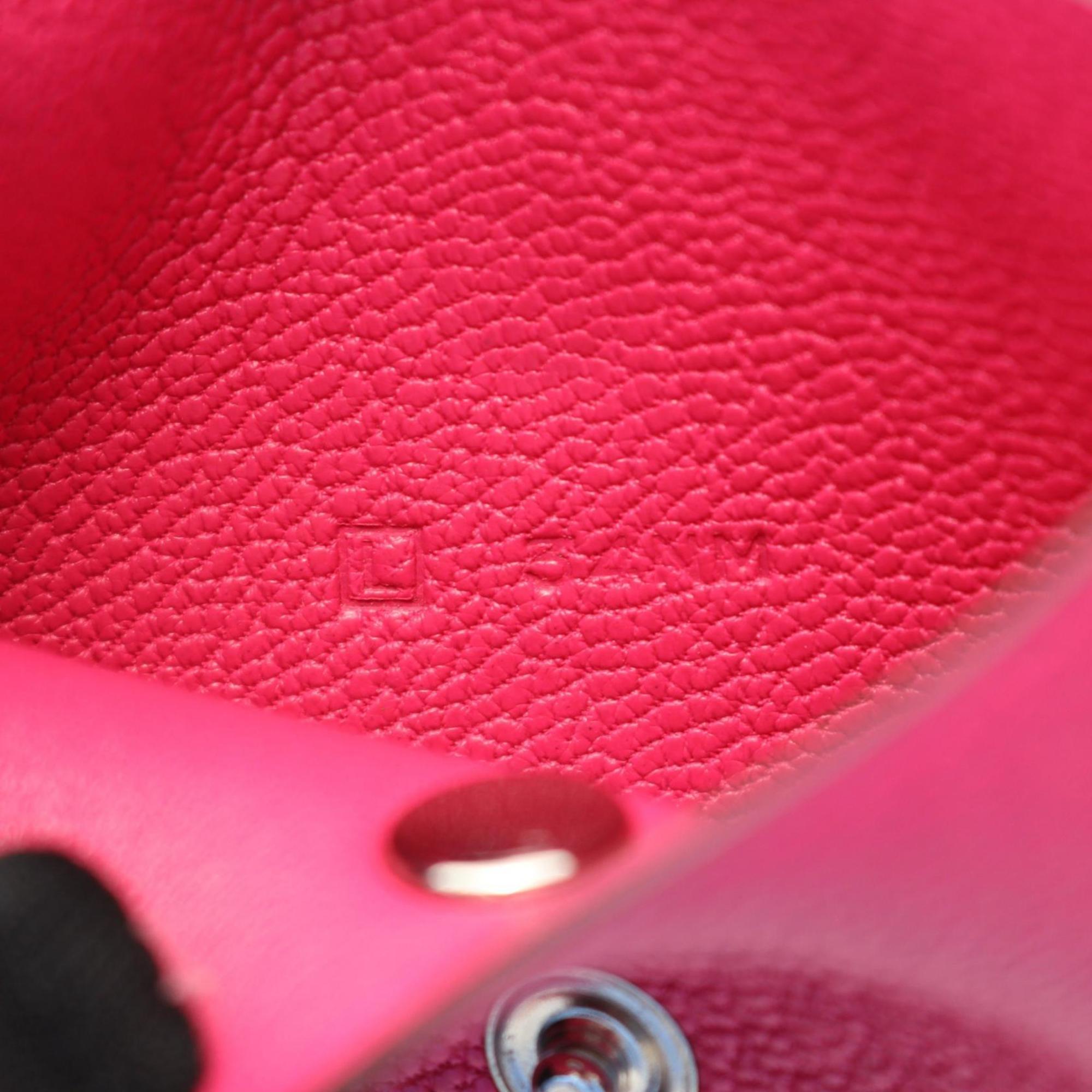 Hermes Pink Chevre Leather Wallet (Tri-Fold) (Pre-Owned)