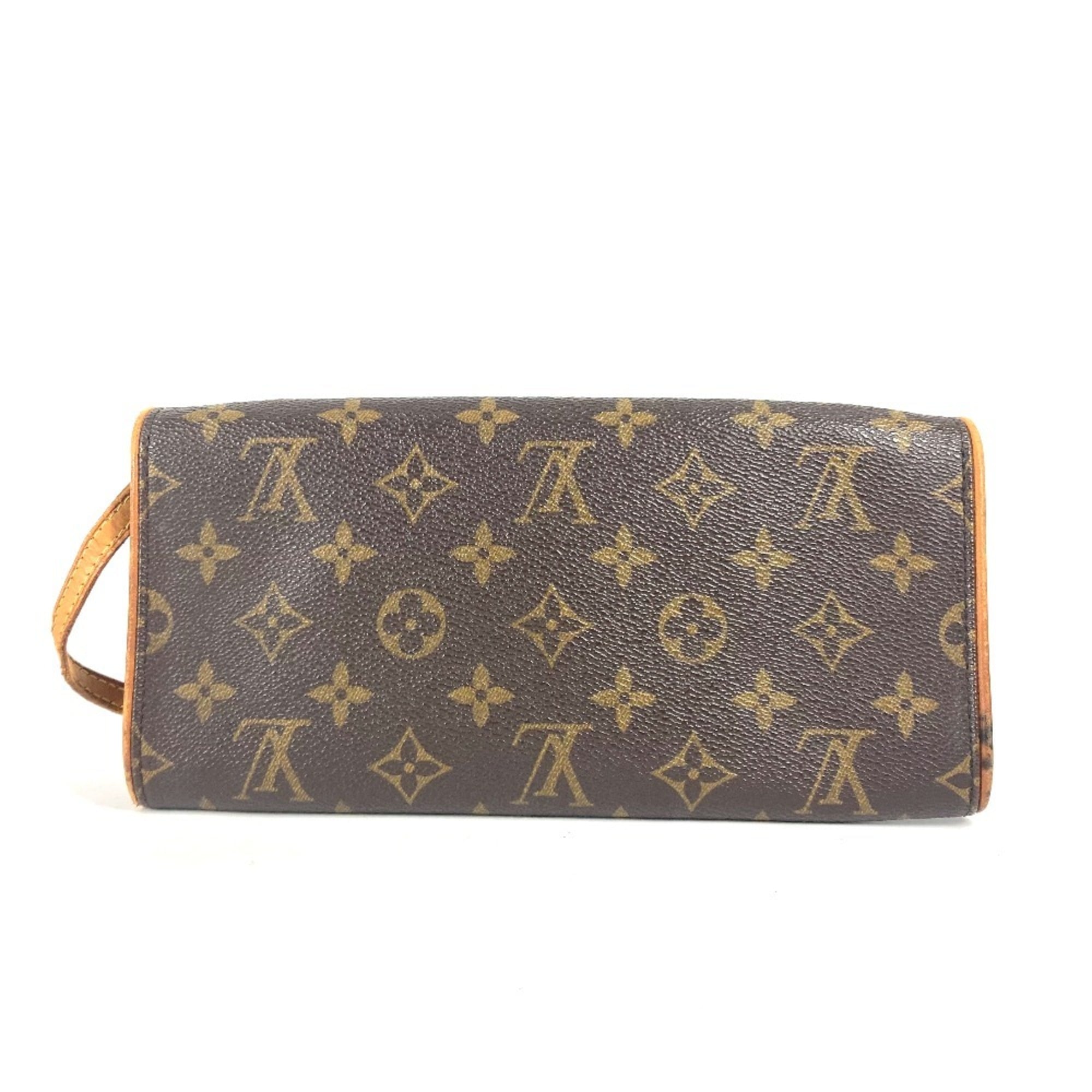 Louis Vuitton Brown Monogram Monogram Clutch Bag Pochette Shoulder Bag (Pre-Owned)