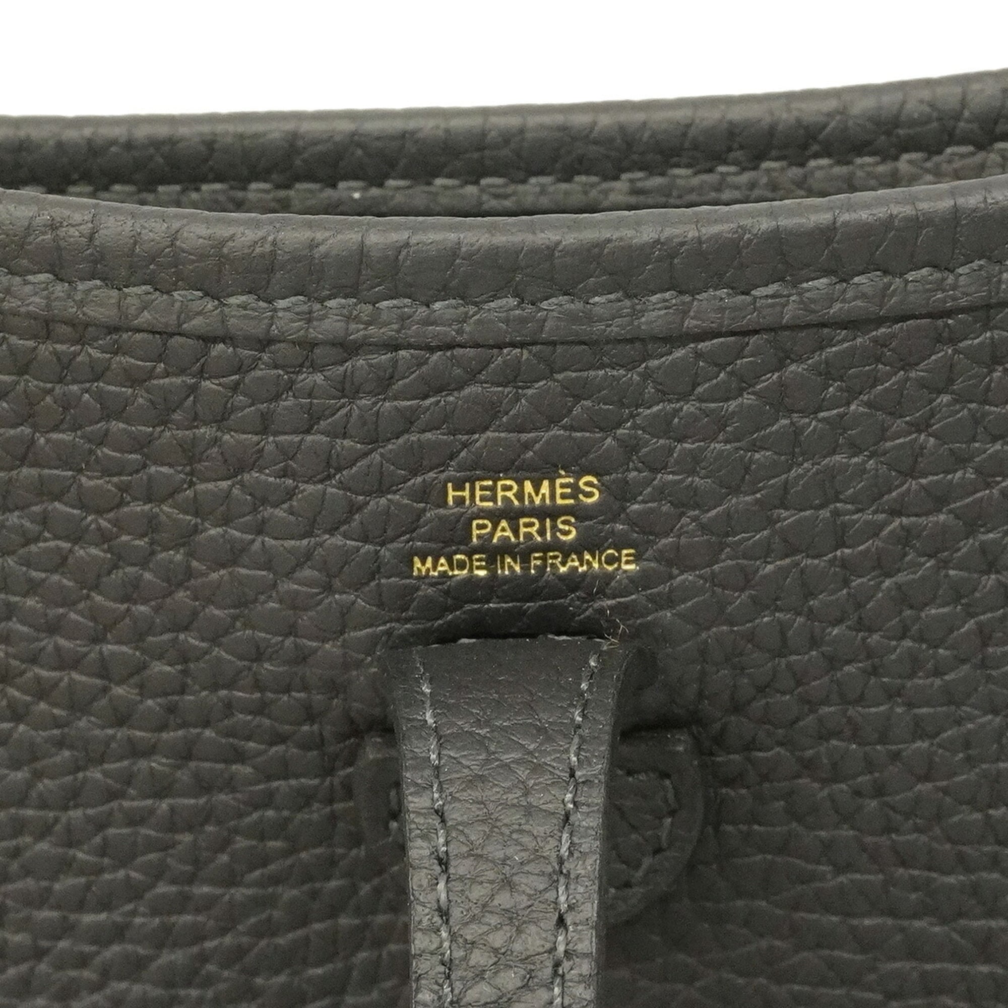 Hermes Navy Taurillon Clemence Leather Shoulder Bag (Pre-Owned)