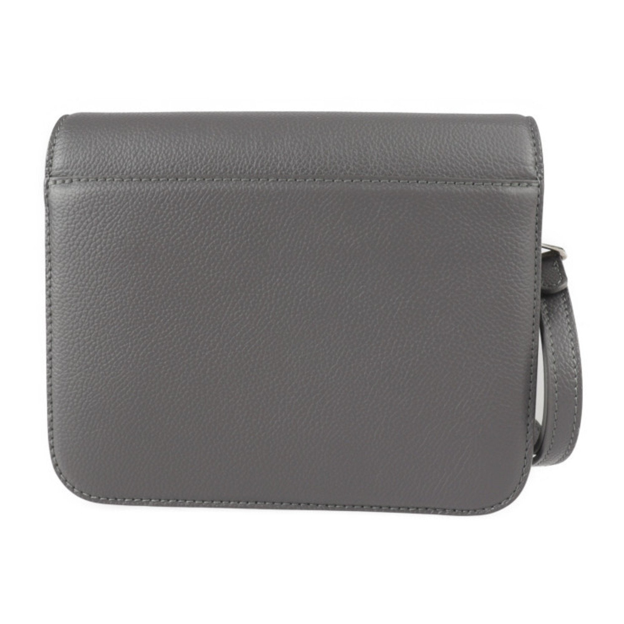 Balenciaga Gray Leather Clutch Bag Handbag Shoulder Bag Tote Bag (Pre-Owned)