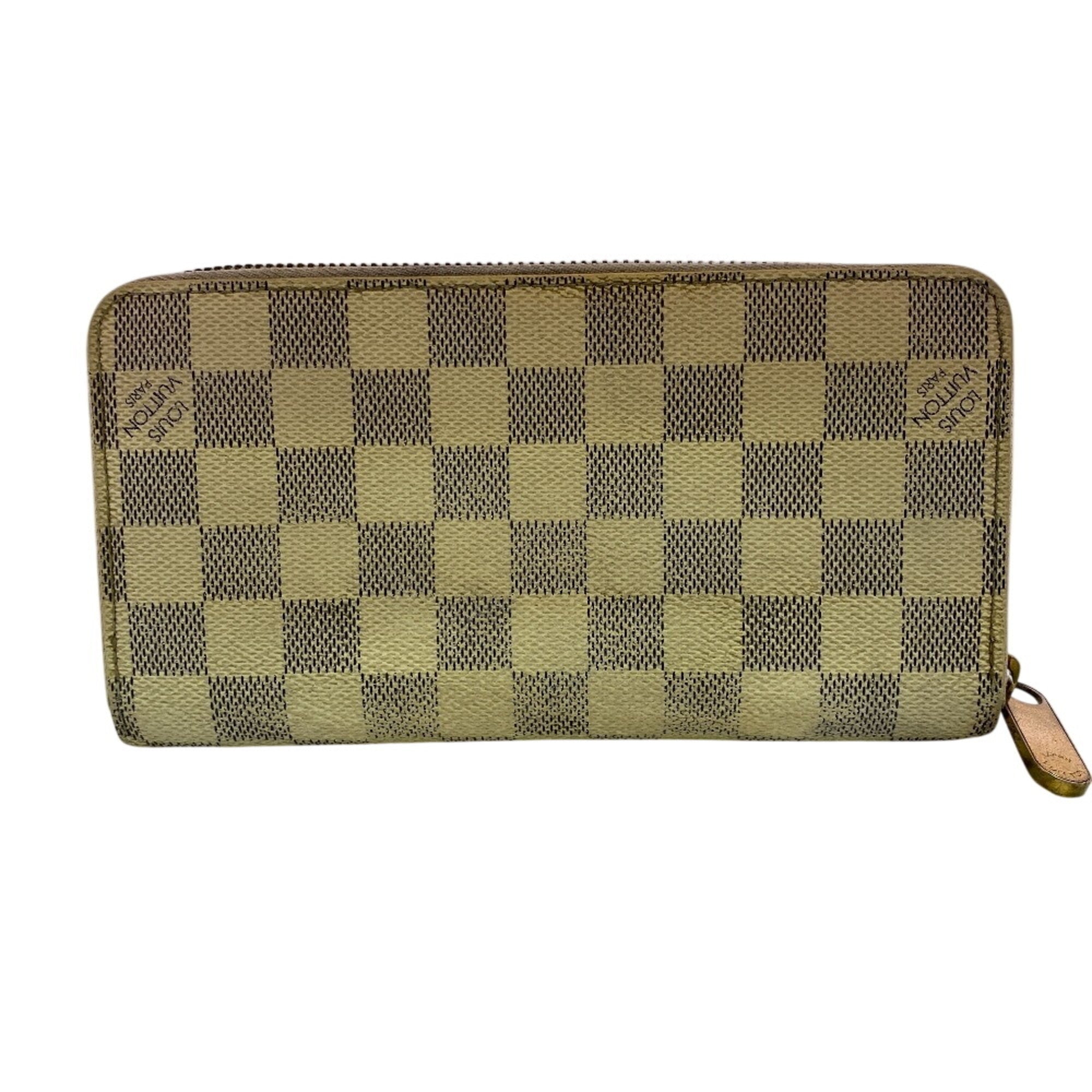 Louis Vuitton Damier Azur Gray White Damier Azur Long Wallet (Bi-Fold) (Pre-Owned)