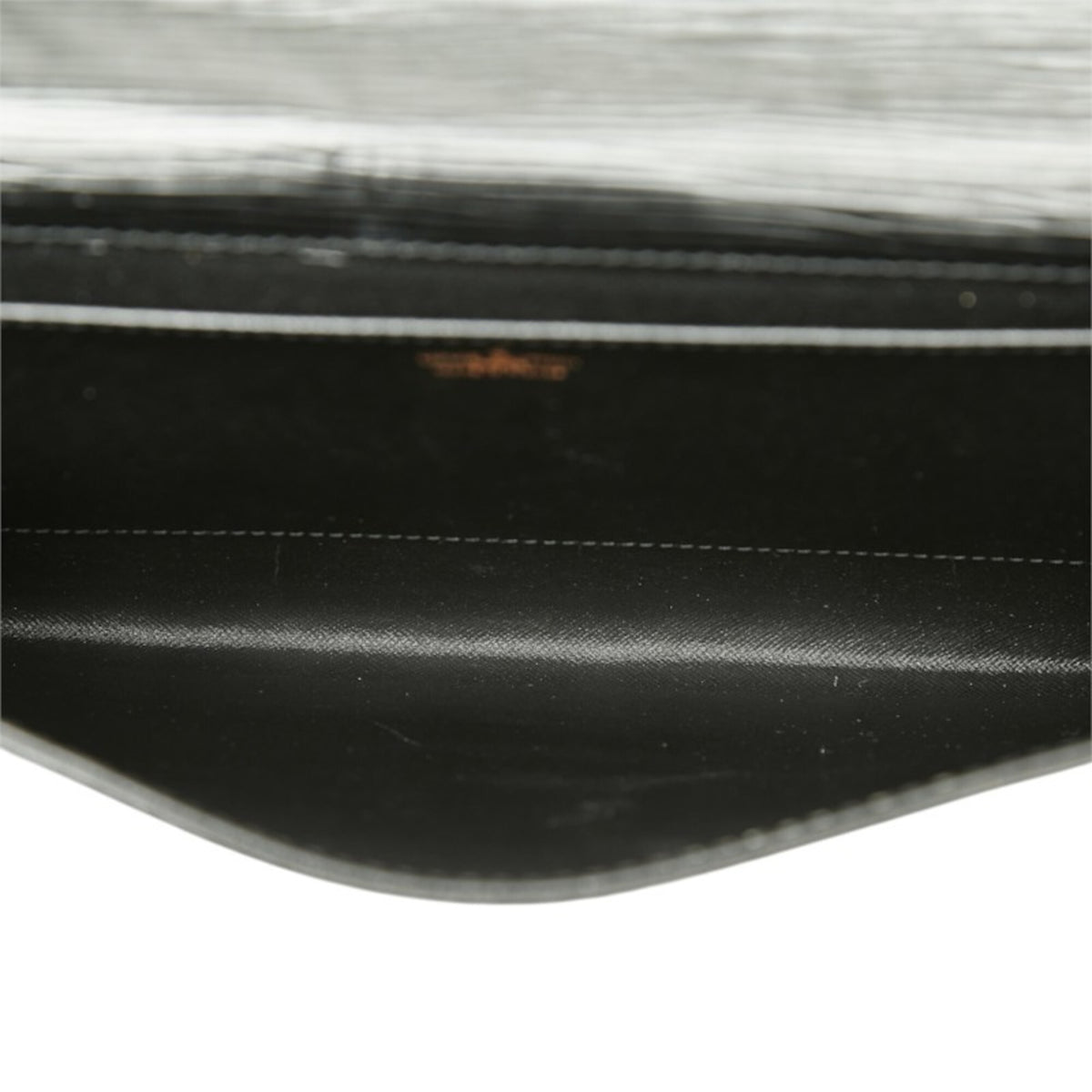 Louis Vuitton Black Noir Leather Clutch Bag (Pre-Owned)