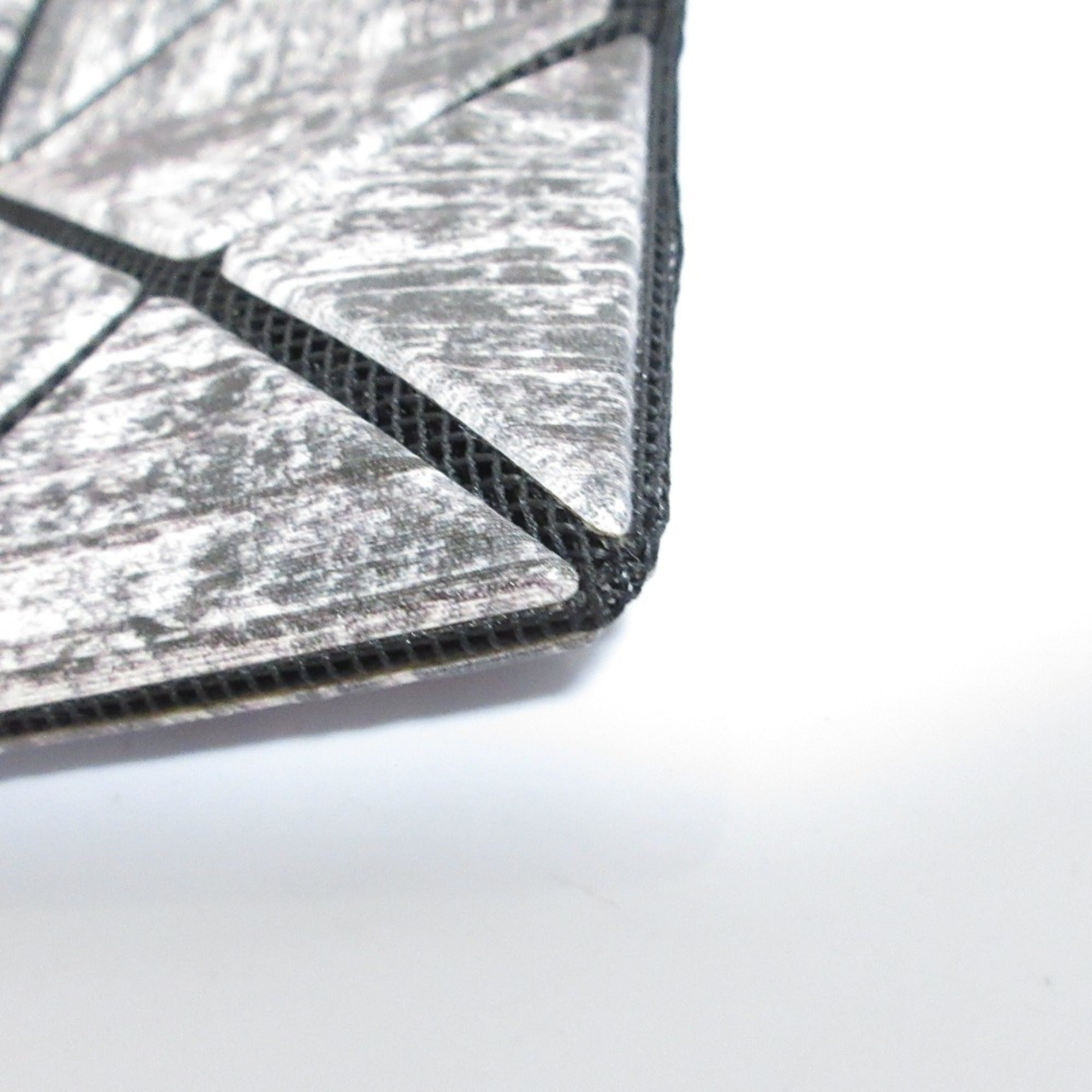 Issey Miyake Gray Nylon Polyester Elastane Brass Clutch Bag (Pre-Owned)