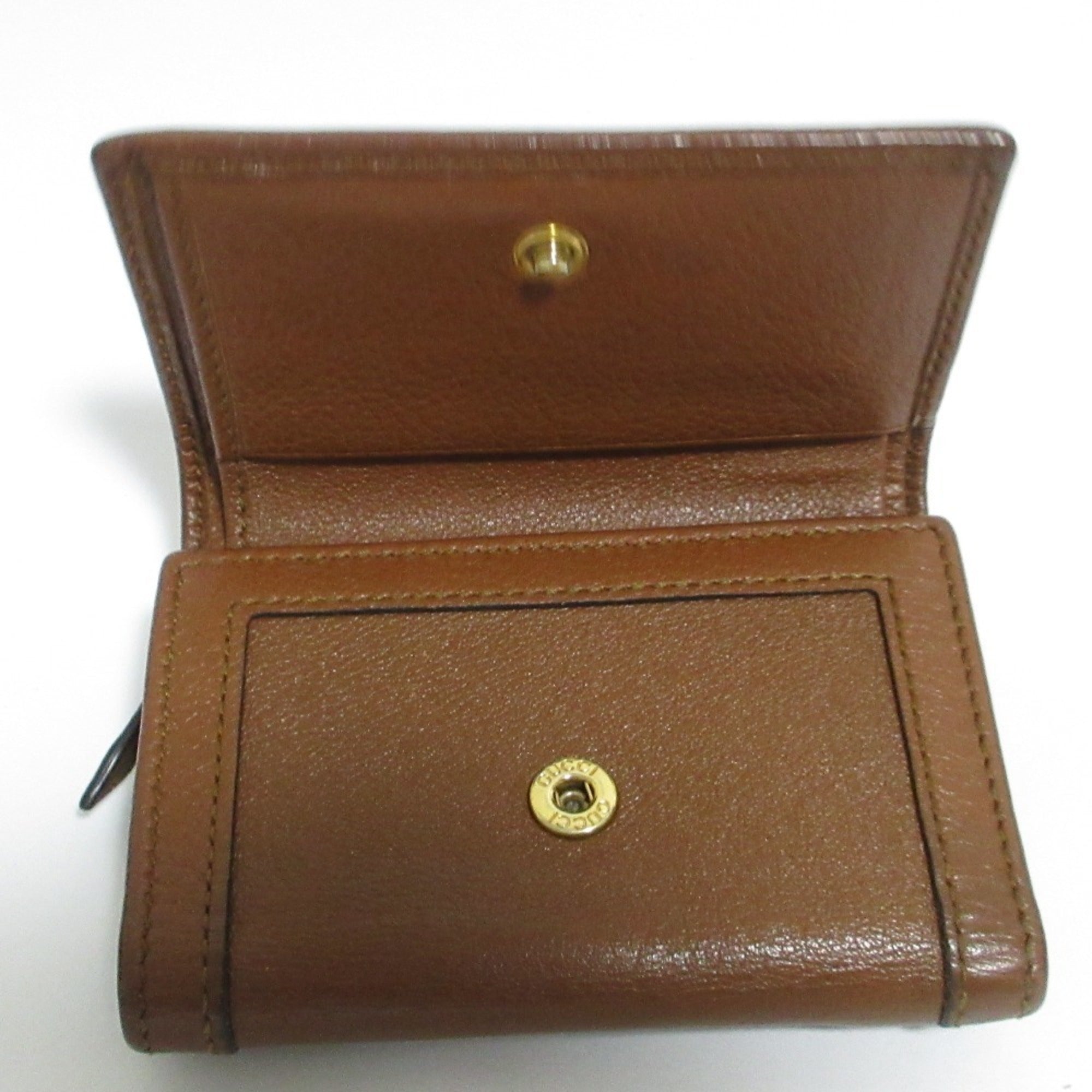 Gucci Bamboo Brown Wallet (Tri-Fold) (Pre-Owned)