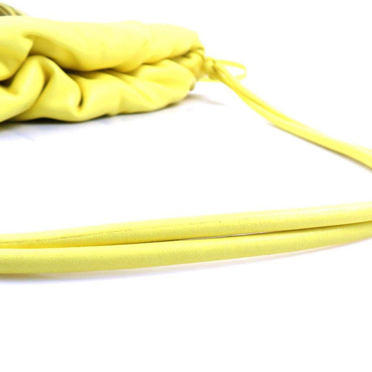 Bottega Veneta Yellow Leather Handbag Shoulder Bag (Pre-Owned)
