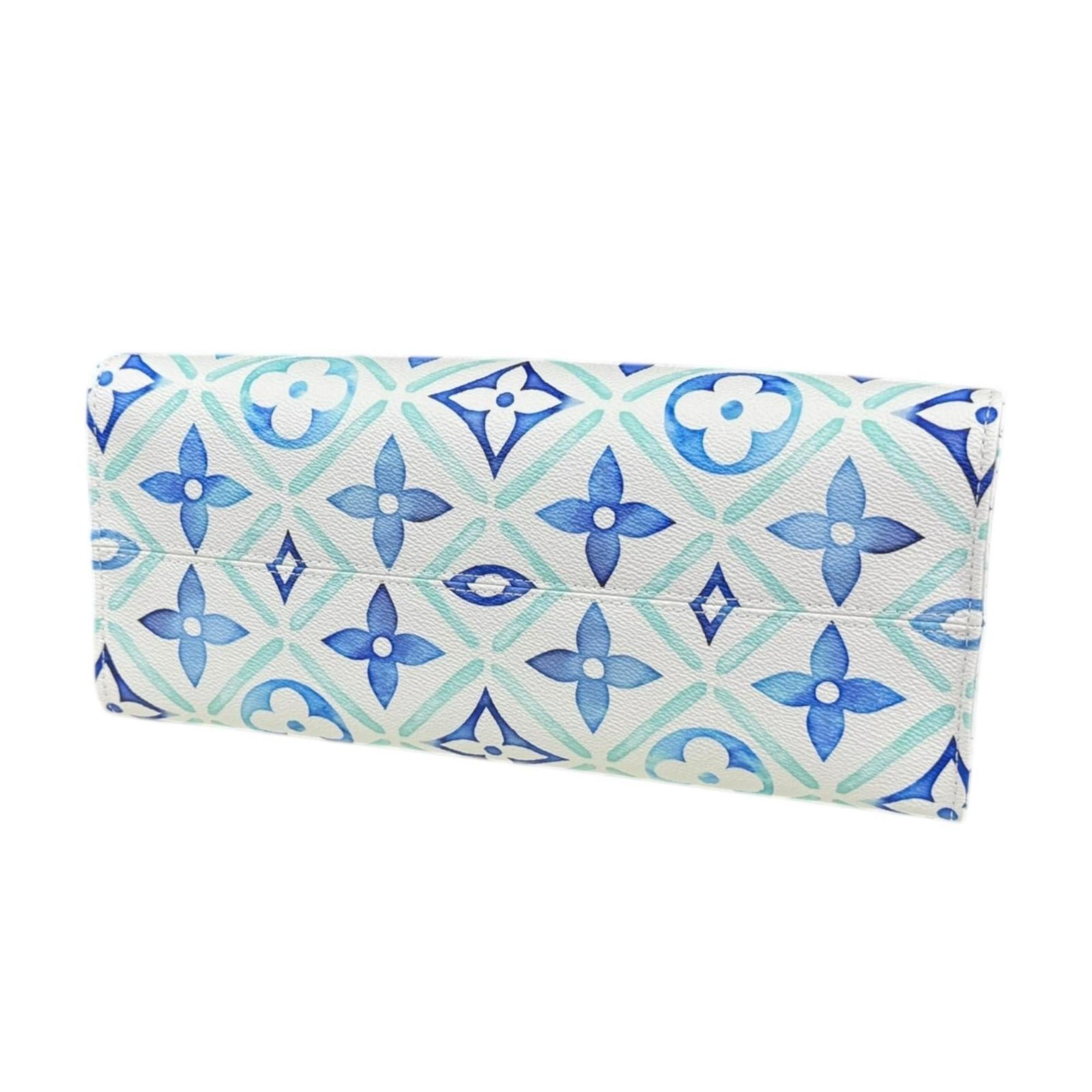 Louis Vuitton Blue White Pvc Shoulder Bag (Pre-Owned)