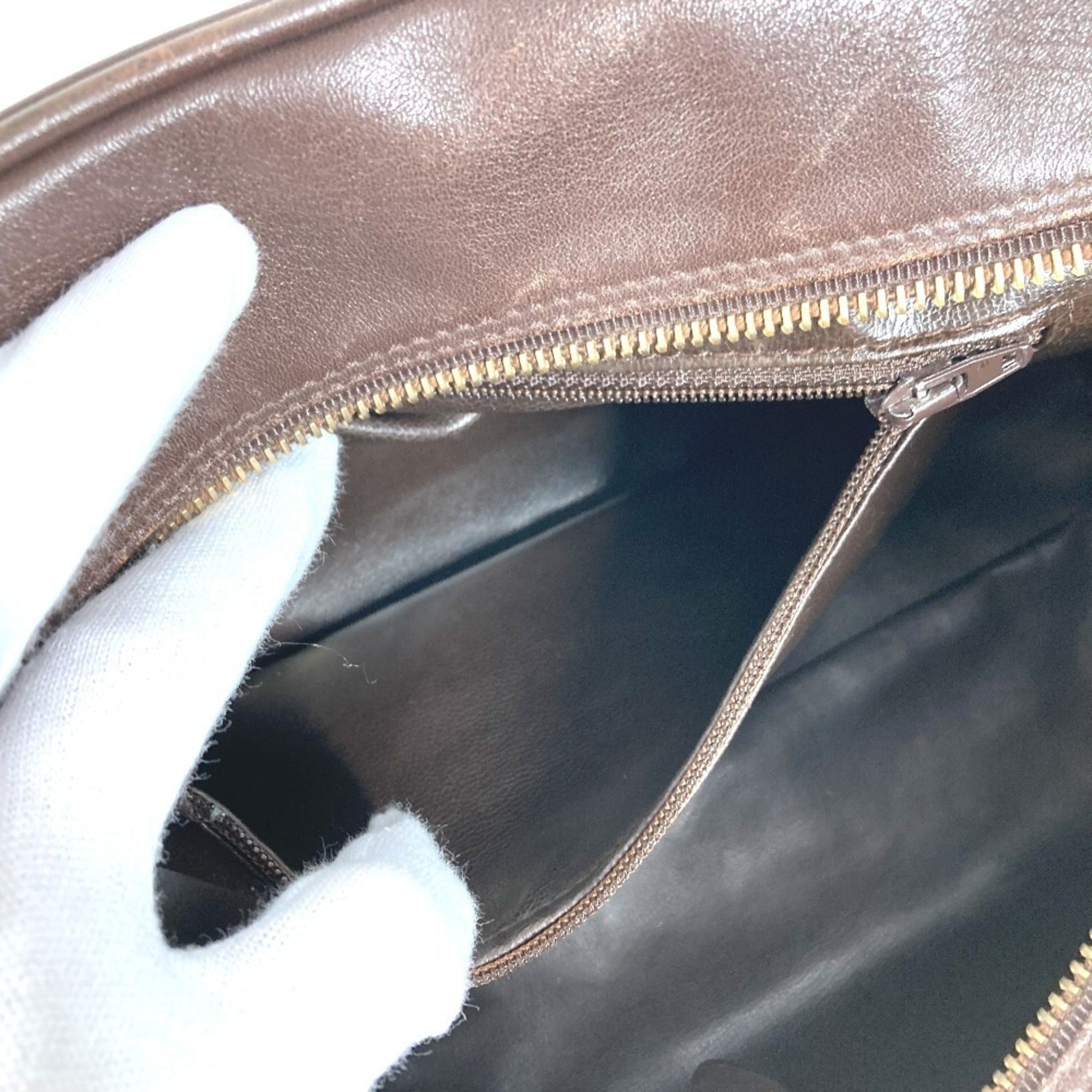 Chanel Brown Leather Clutch Bag Handbag Pouch (Pre-Owned)