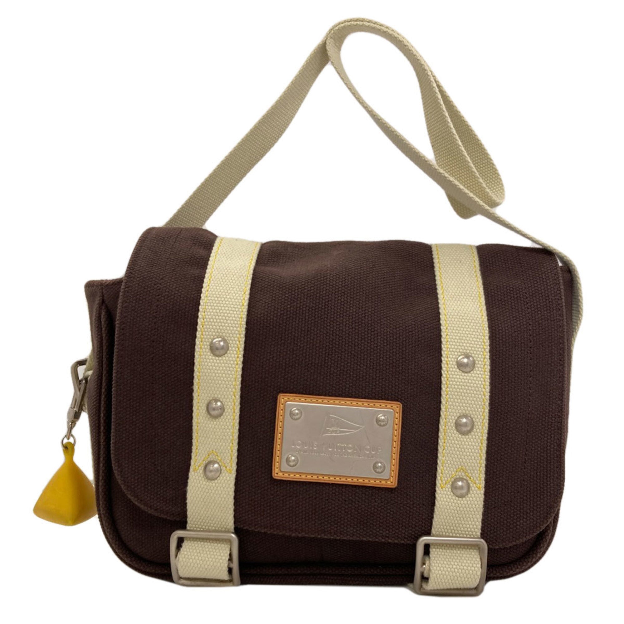 Louis Vuitton Brown Canvas Shoulder Bag (Pre-Owned)