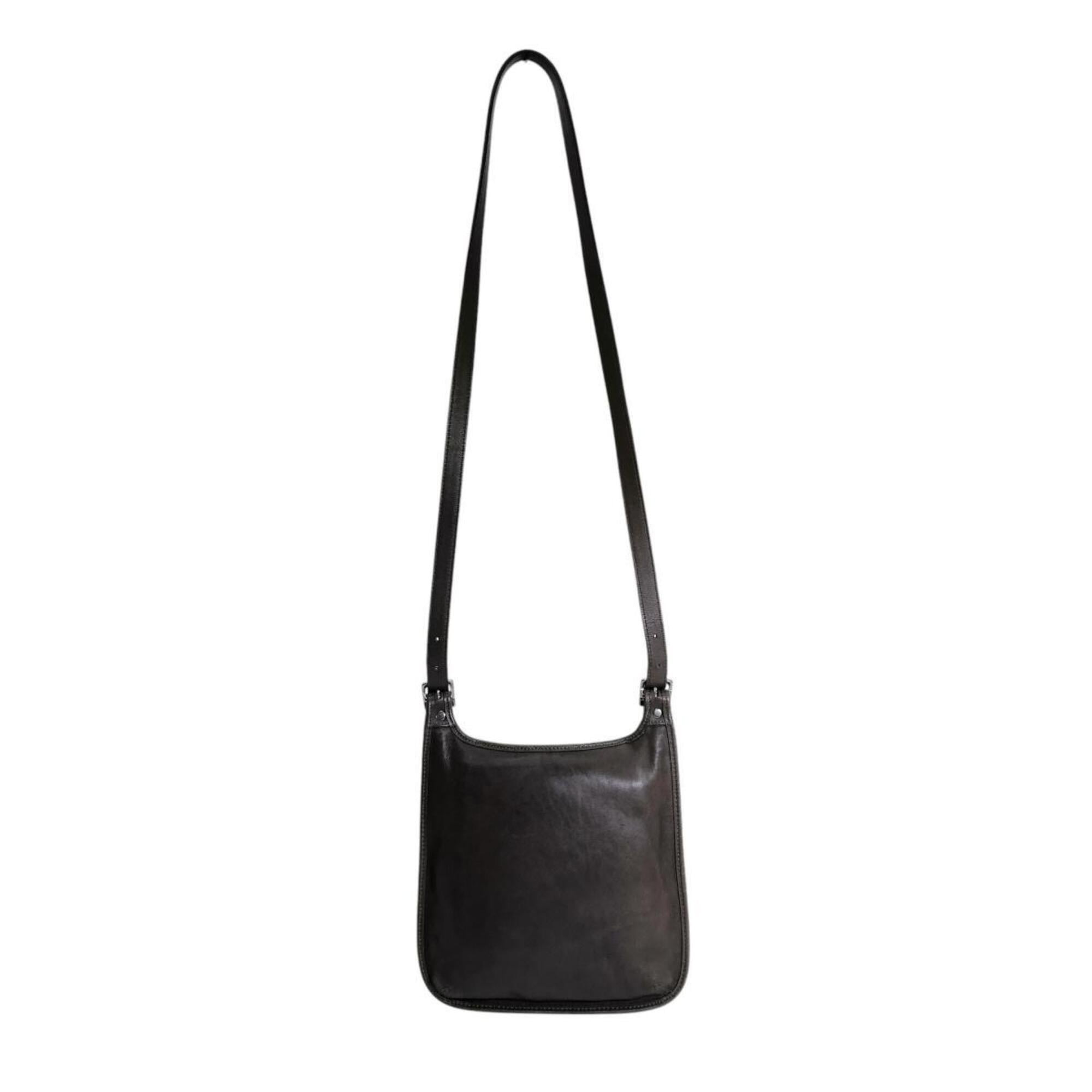 Coach Black Leather Handbag Shoulder Bag (Pre-Owned)