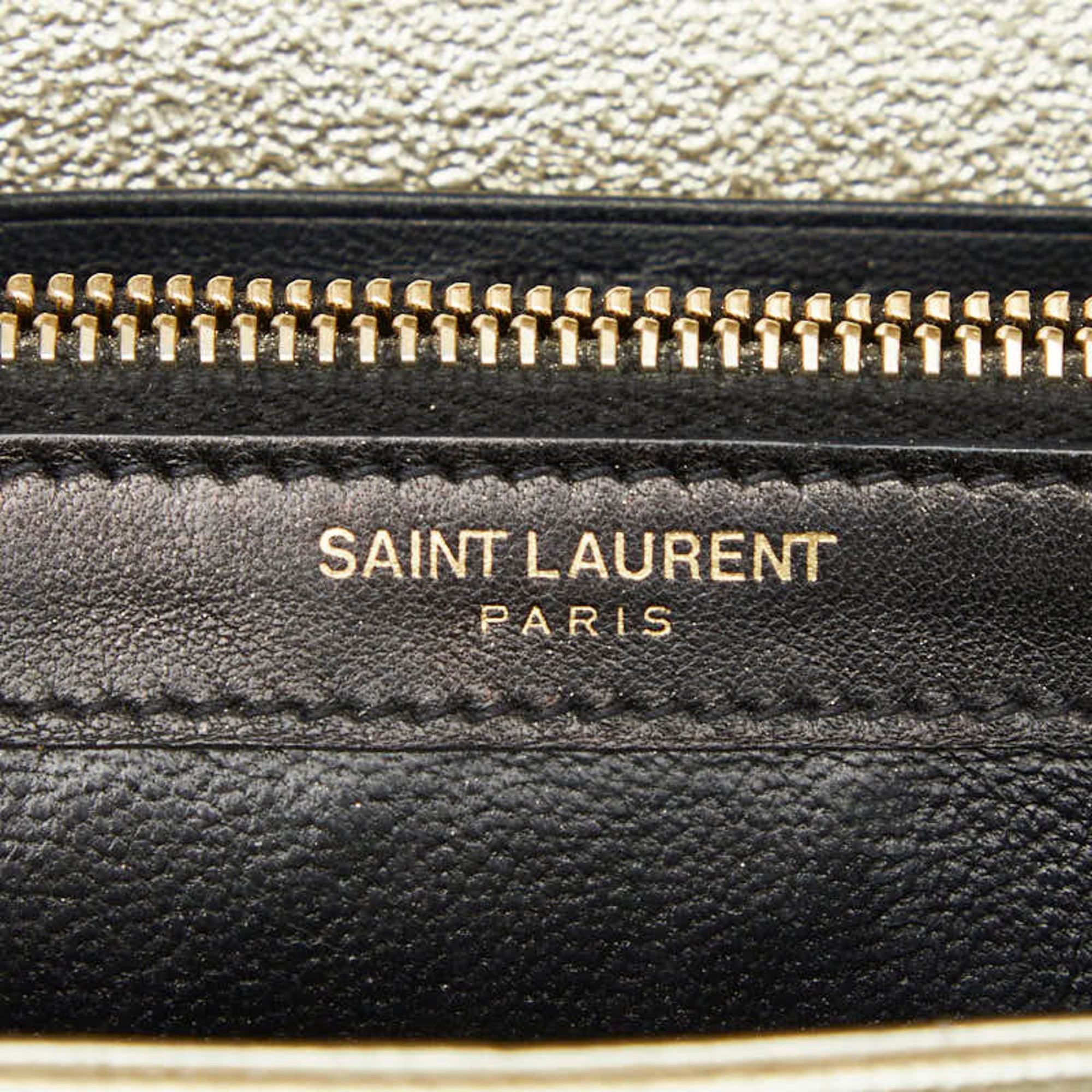 Saint Laurent Gold Leather Shoulder Bag (Pre-Owned)