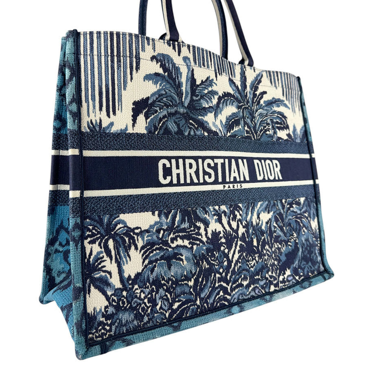 Christian Dior Navy Canvas Handbag (Pre-Owned)