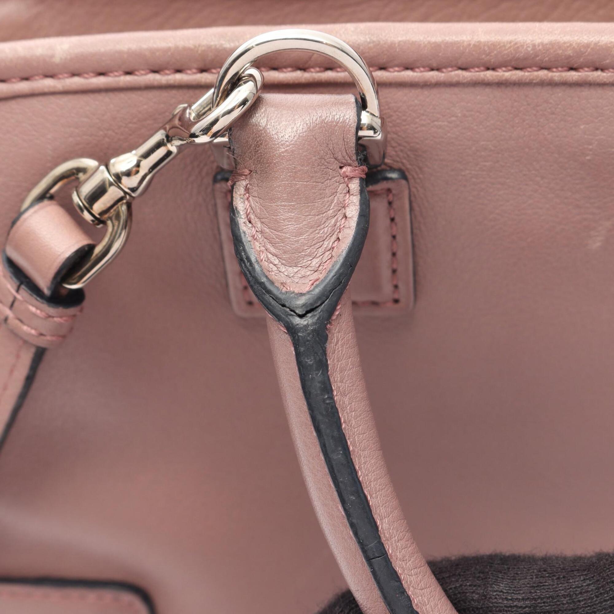 Loewe Pink Leather Handbag (Pre-Owned)