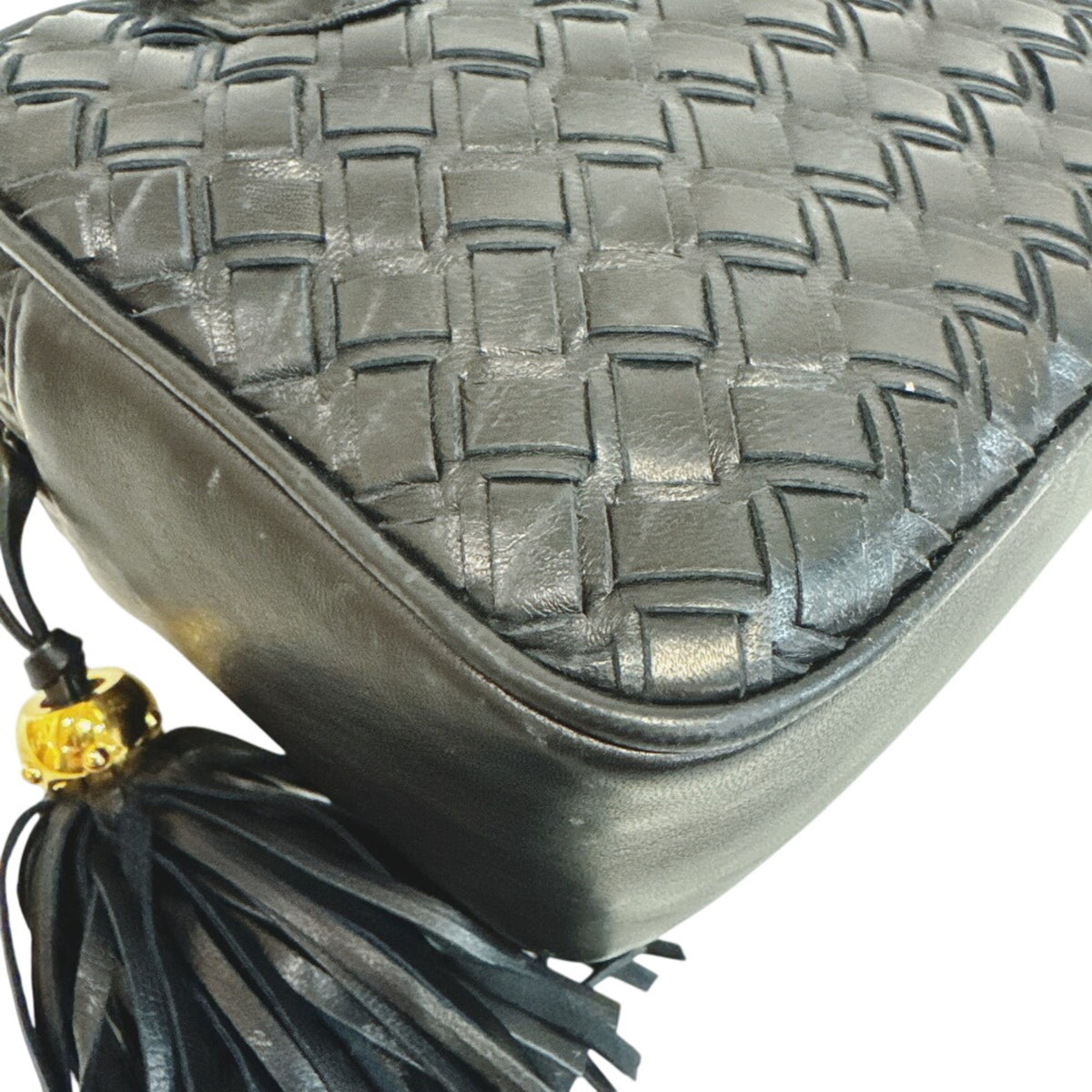 Bally Black Leather Handbag Shoulder Bag (Pre-Owned)