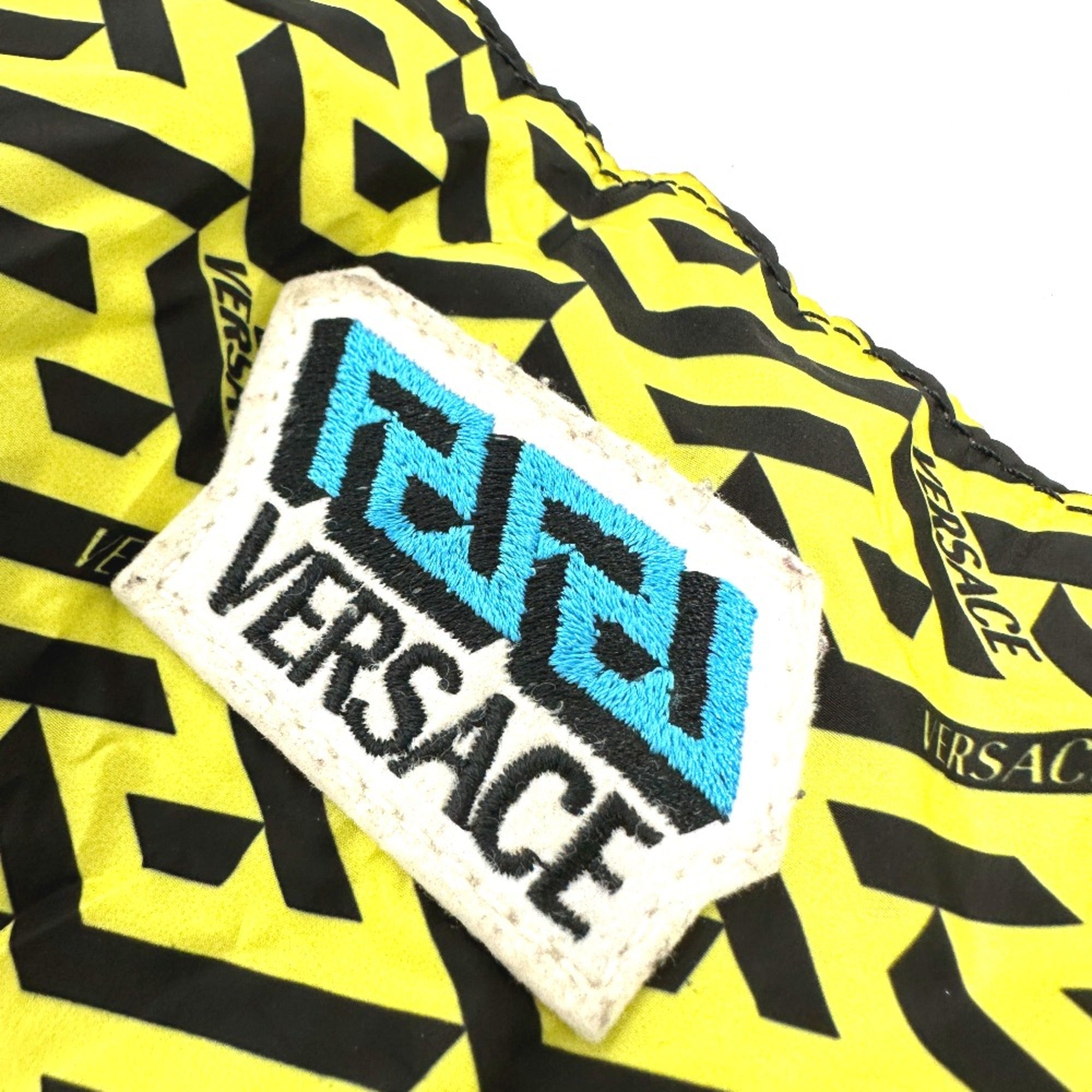 Versace Blue Cloth Tote Bag (Pre-Owned)
